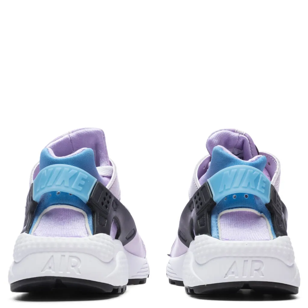 Air Huarache Women's - Lilac/Black/Barely Grape Nike Bold Logo Sneakers