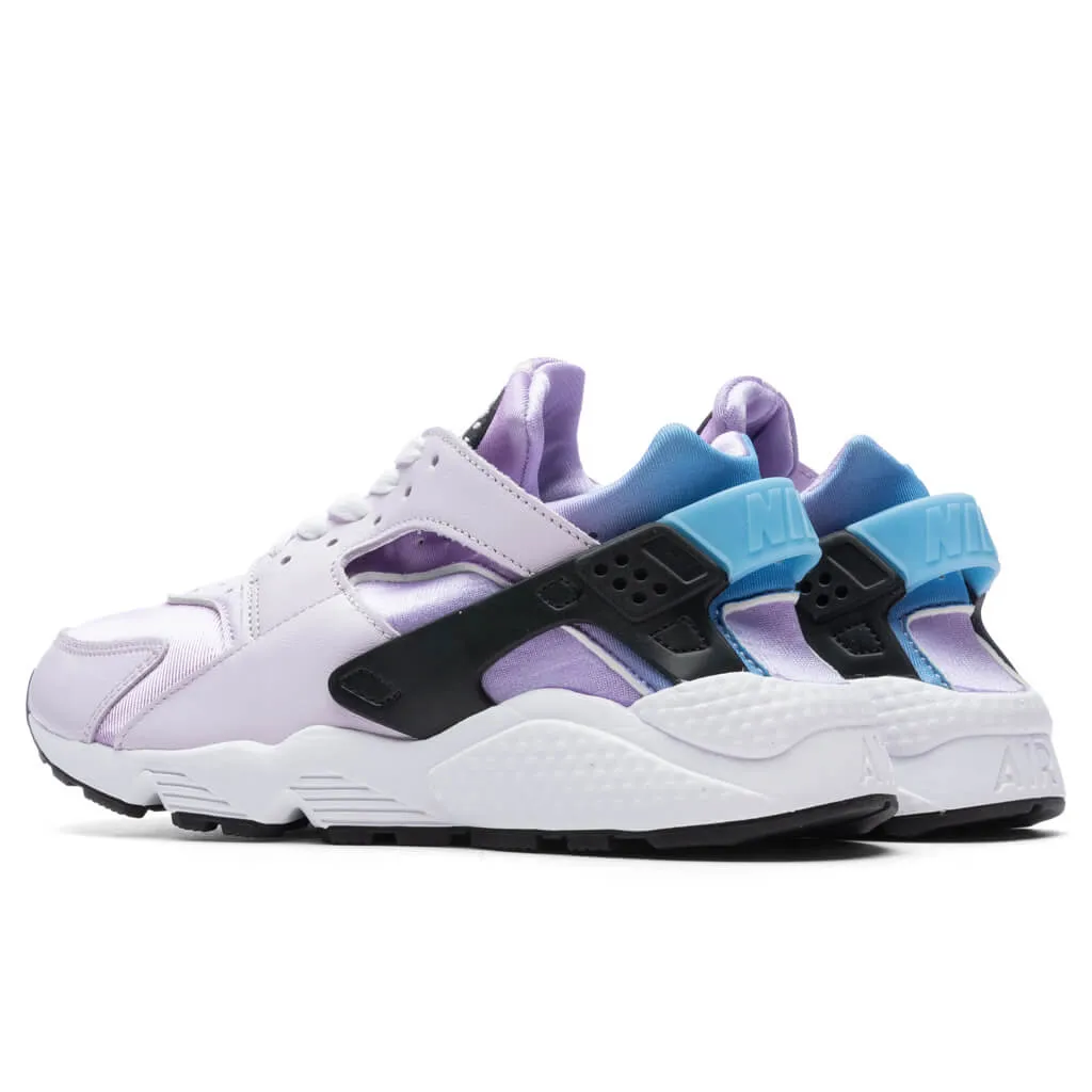 Air Huarache Women's - Lilac/Black/Barely Grape Nike Bold Logo Sneakers