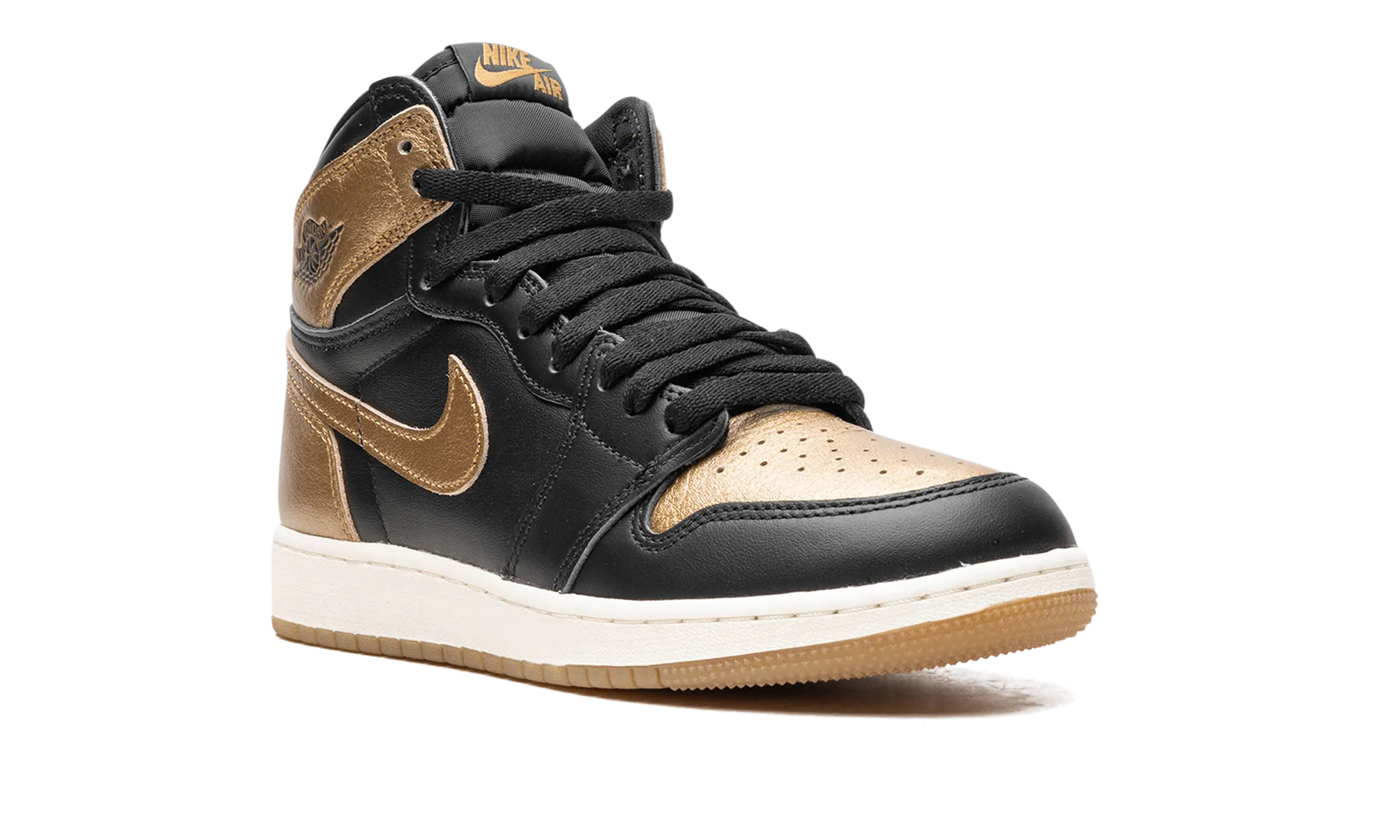 Air Jordan 1 GS "Black Metallic Gold" jordan school kids shoes