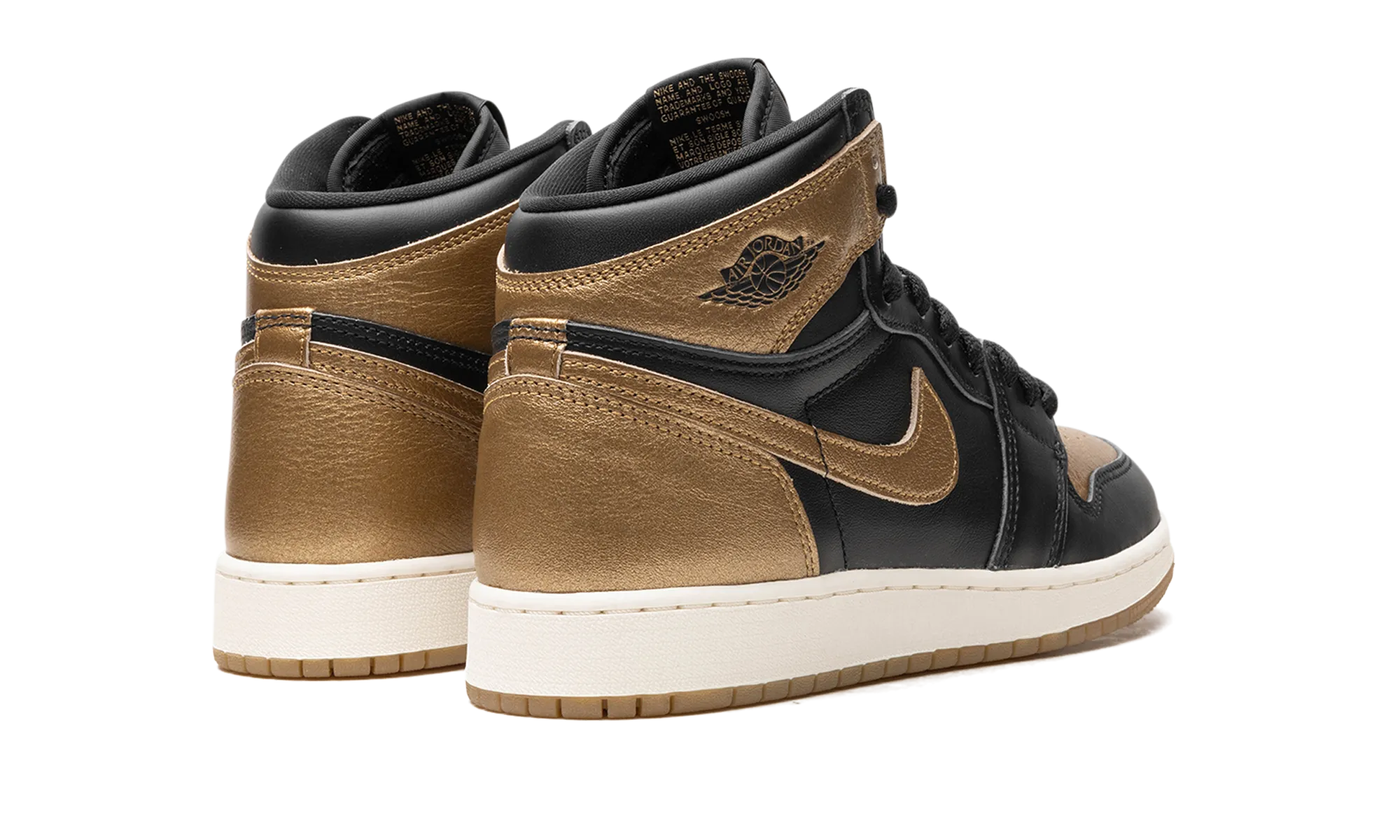 Air Jordan 1 GS "Black Metallic Gold" jordan school kids shoes