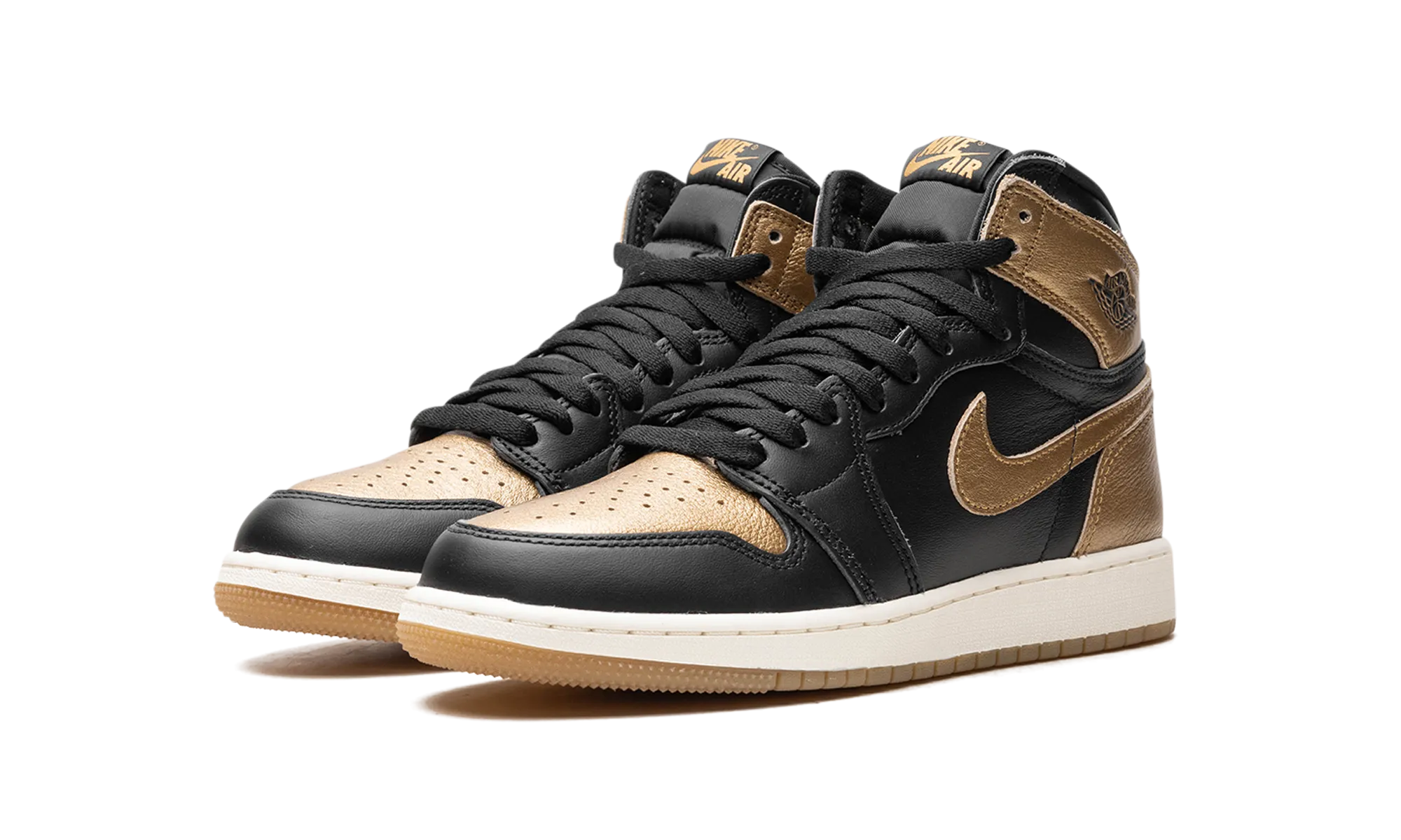 Air Jordan 1 GS "Black Metallic Gold" jordan school kids shoes