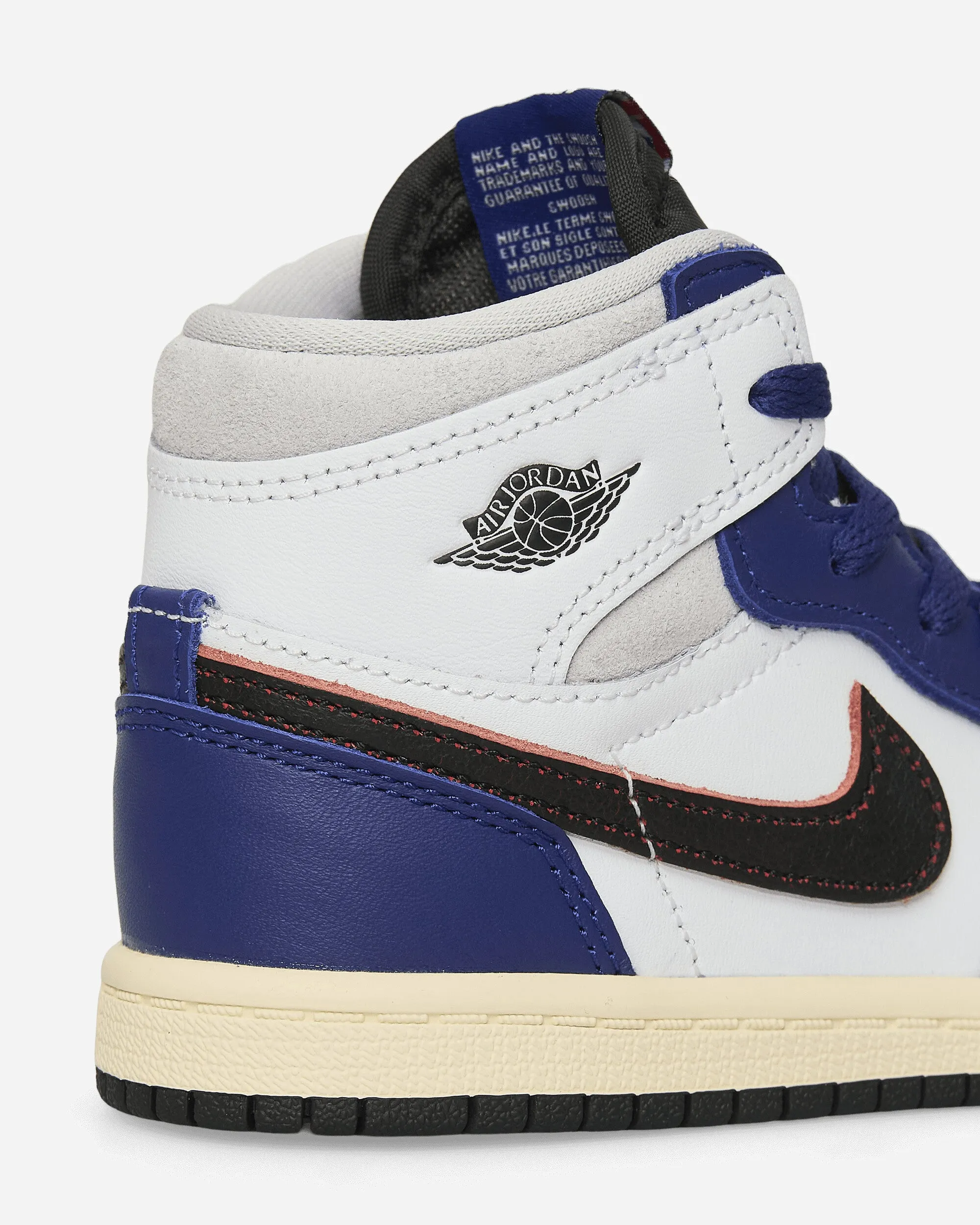 Air Jordan 1 High OG 'Rare Air' (TD) Sneakers White / Deep Royal Blue Flexible Shoes