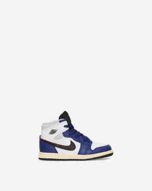 Air Jordan 1 High OG 'Rare Air' (TD) Sneakers White / Deep Royal Blue Nike breathable sports sneakers for comfort