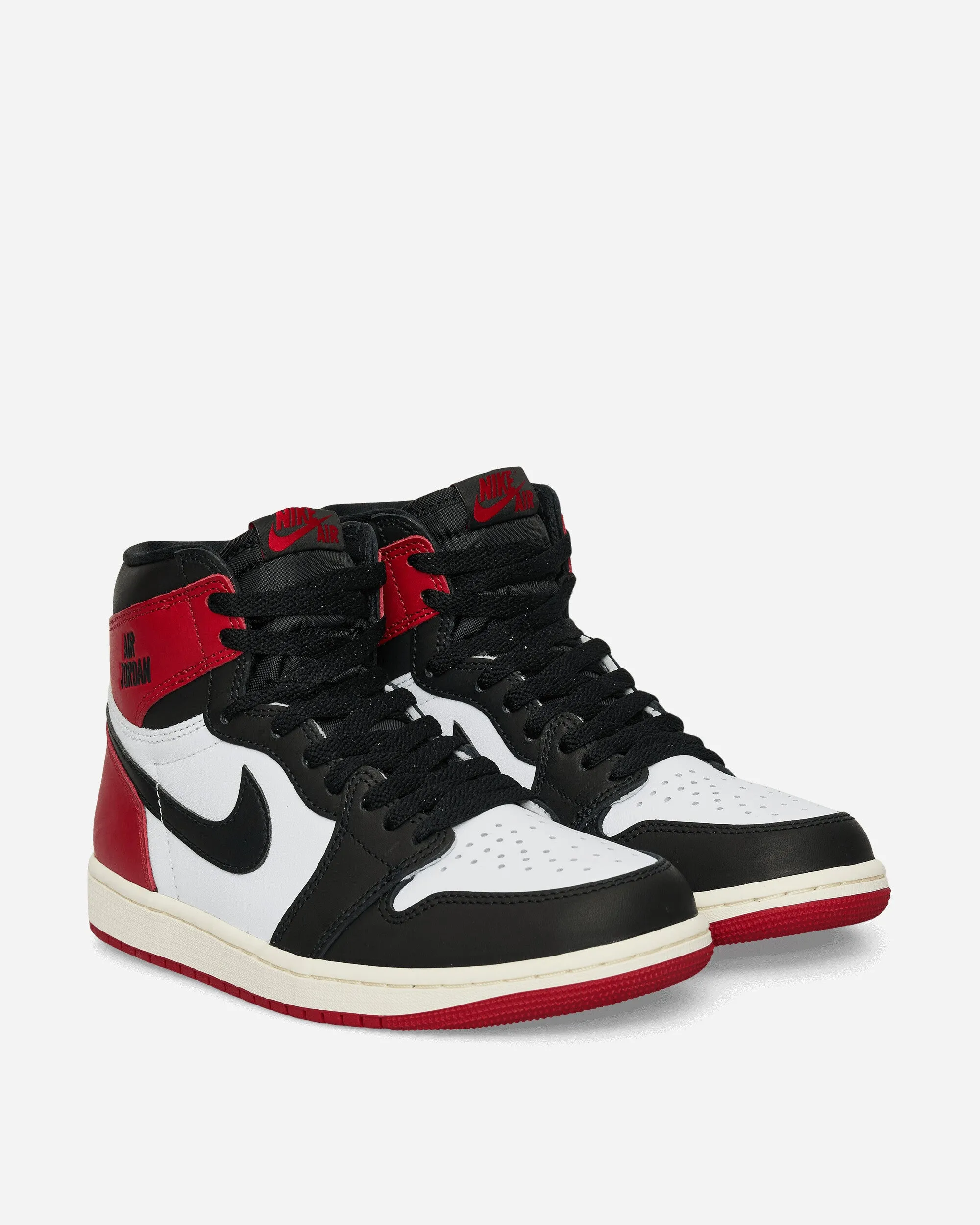 Air Jordan 1 High OG Sneakers Black Toe Flexible Shoes