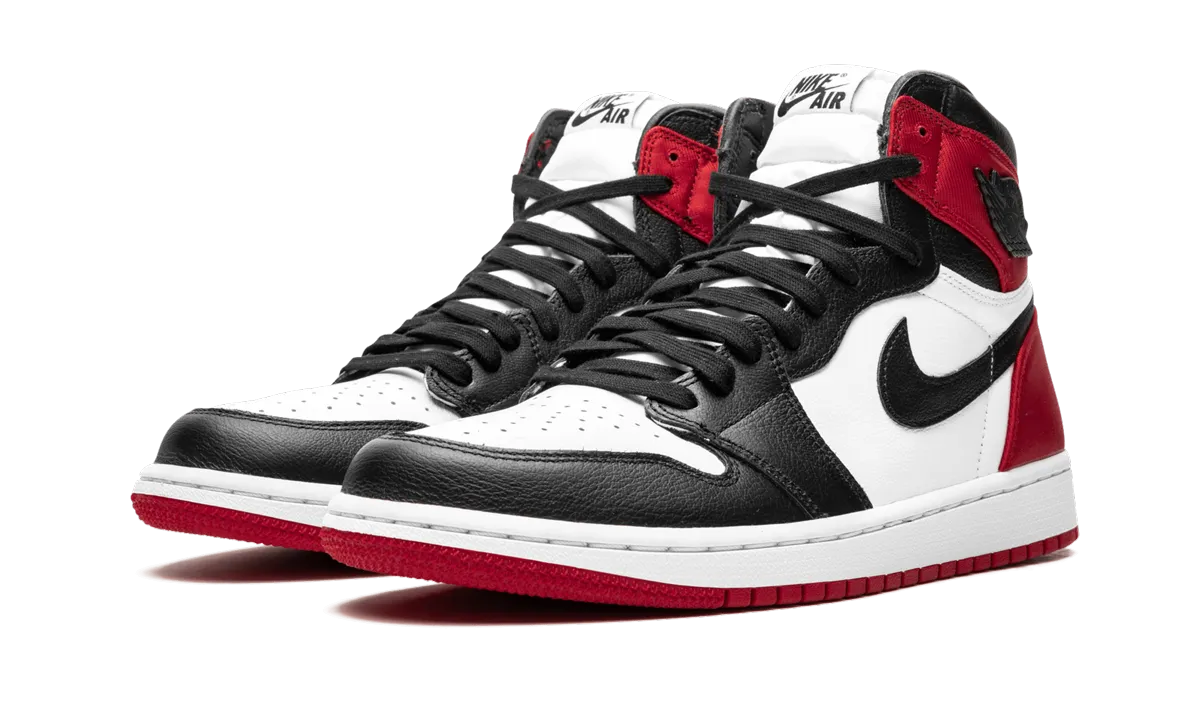AIR JORDAN 1 HIGH OG WMNS "Satin Black Toe" jordan womens sporty sneakers
