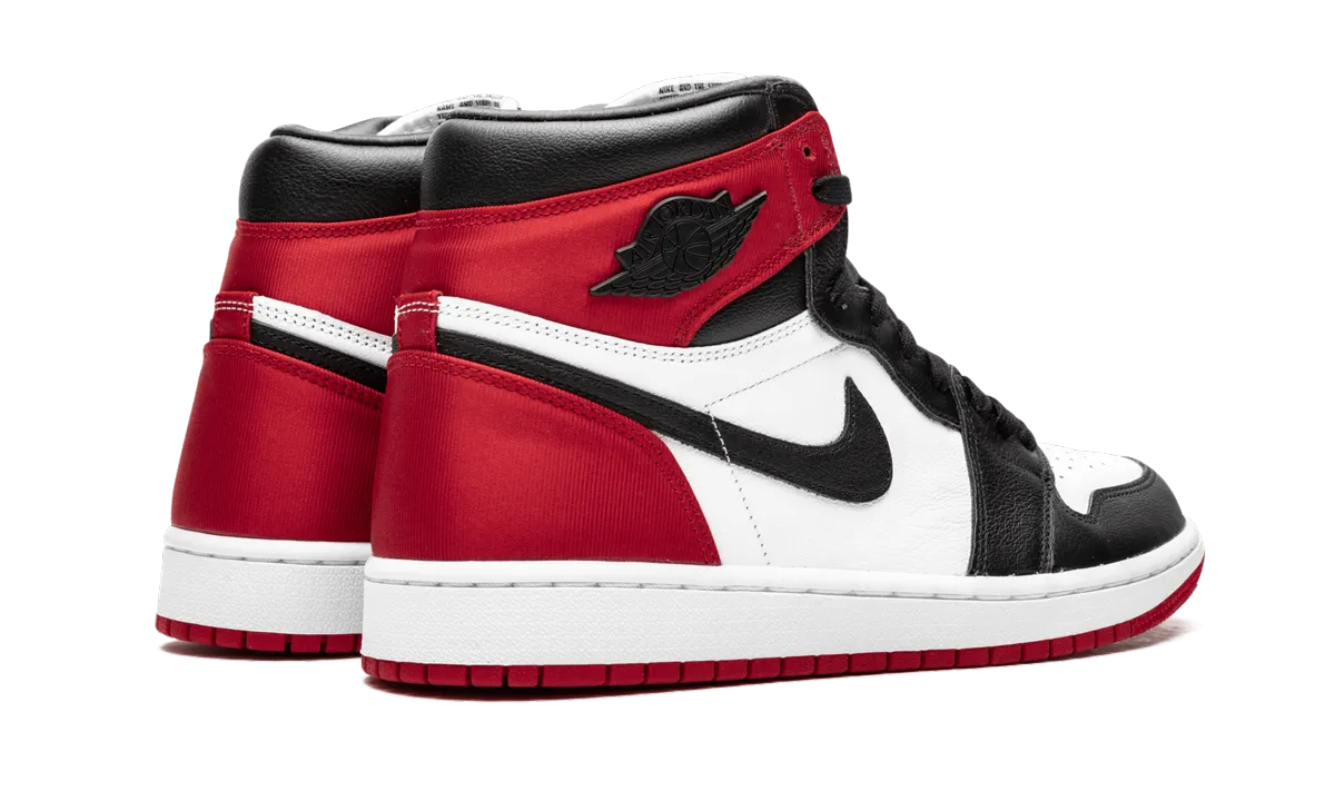 AIR JORDAN 1 HIGH OG WMNS "Satin Black Toe" jordan womens sporty sneakers