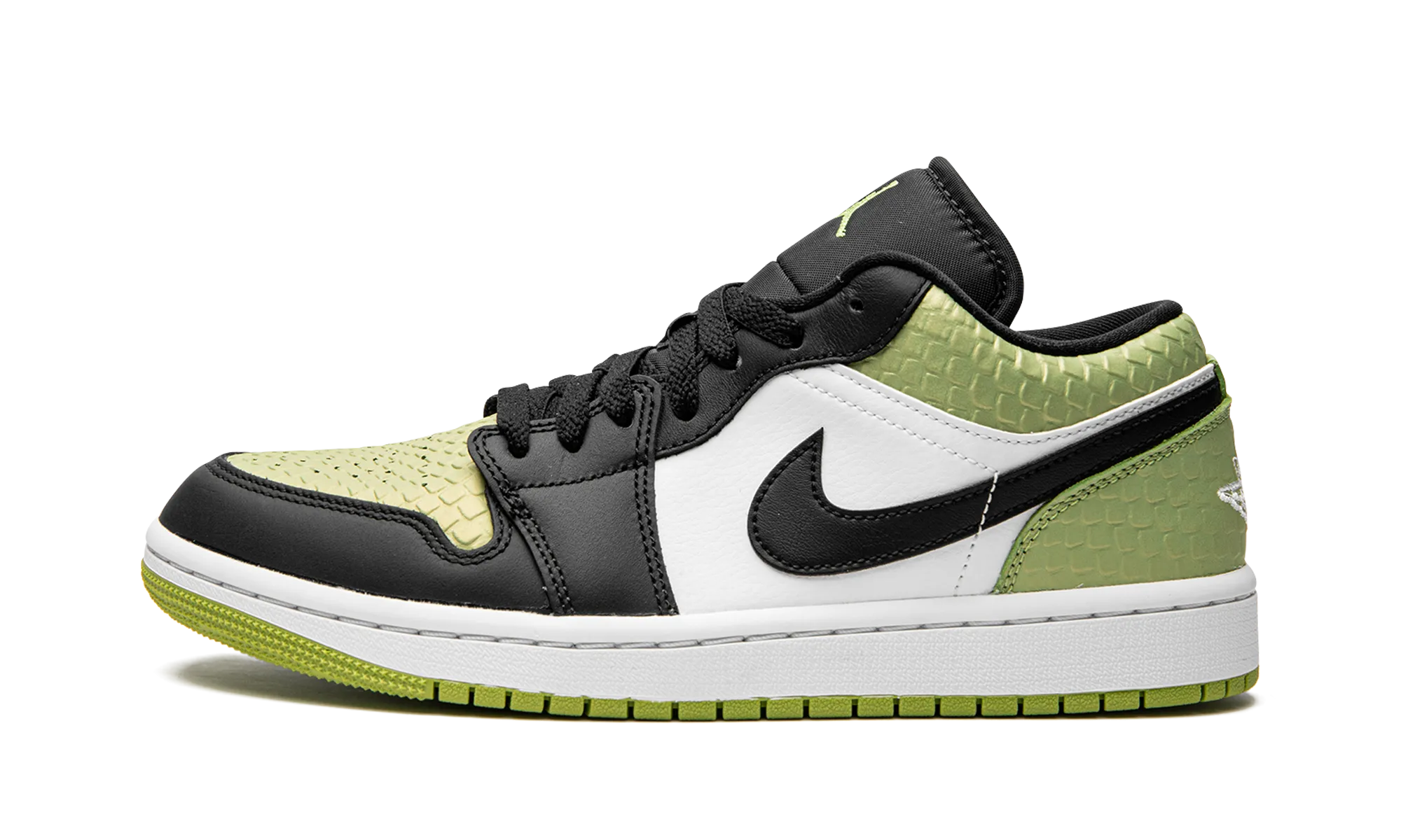 AIR JORDAN 1 LO SE WMNS "Vivid Green Snakeskin" jordan classic womens shoes