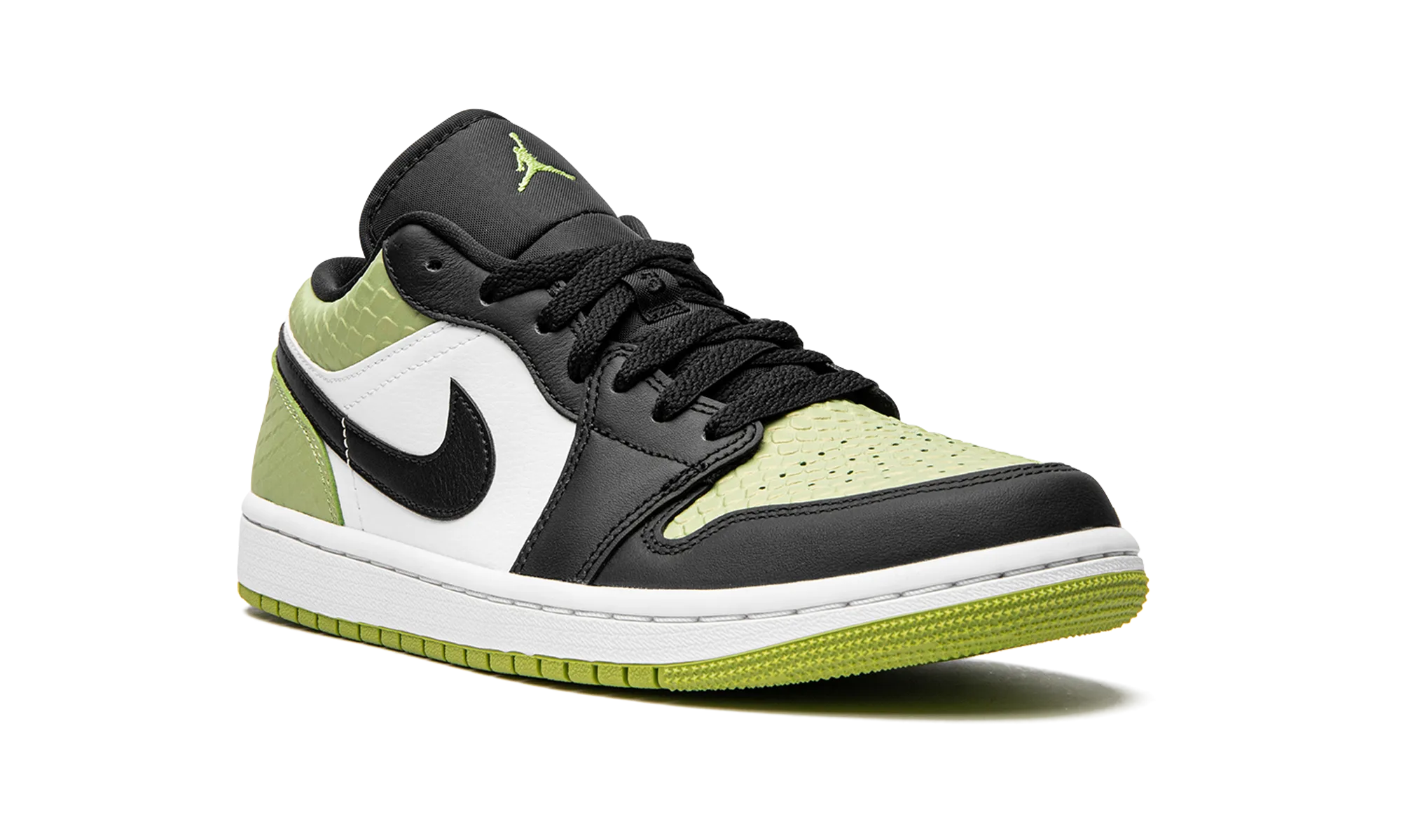 AIR JORDAN 1 LO SE WMNS "Vivid Green Snakeskin" jordan classic womens shoes