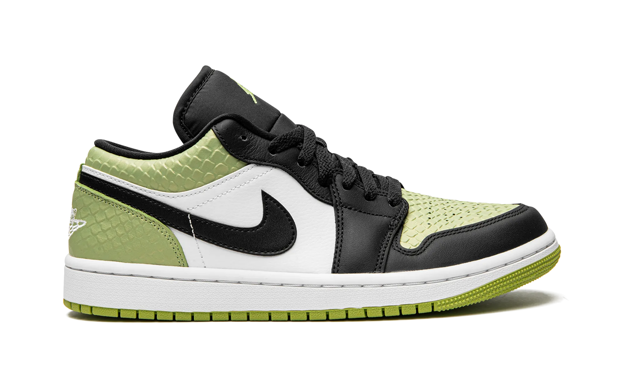 AIR JORDAN 1 LO SE WMNS "Vivid Green Snakeskin" jordan classic womens shoes