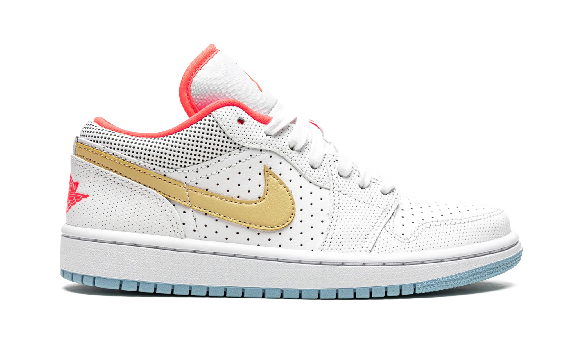 AIR JORDAN 1 LO SE WMNS "White / Sesame / Flash Crimson" jordan classic womens shoes
