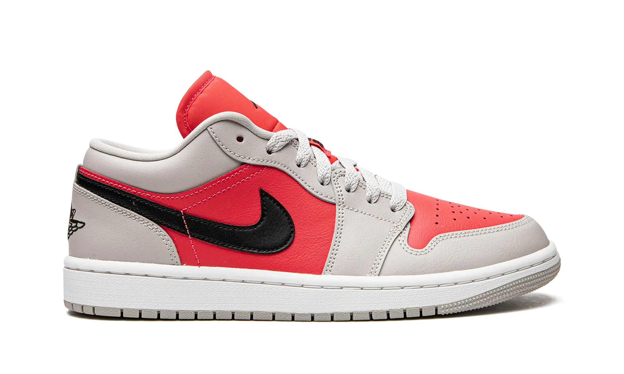 AIR JORDAN 1 LO WMNS "Light Iron Ore / Siren Red" jordan classic womens shoes