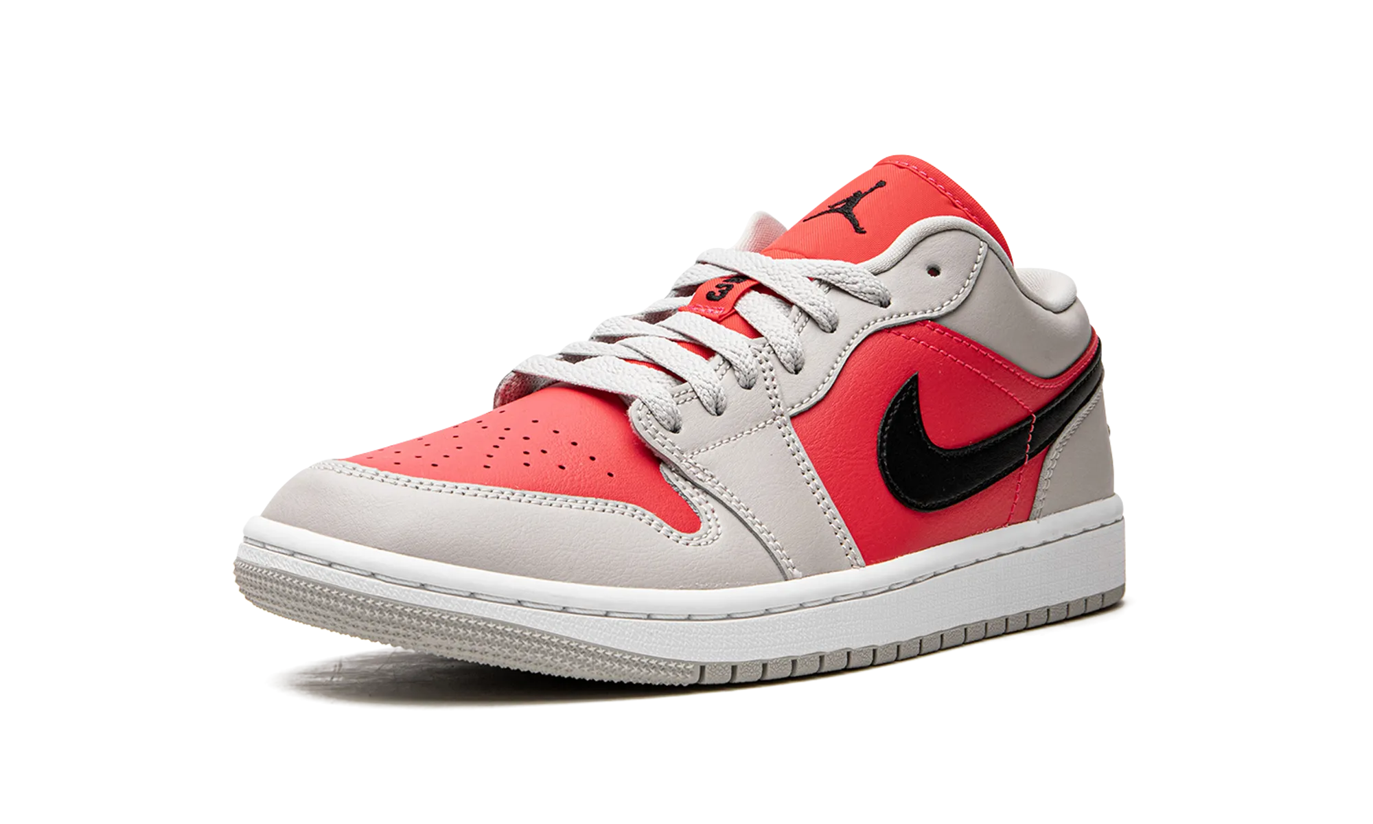 AIR JORDAN 1 LO WMNS "Light Iron Ore / Siren Red" jordan classic womens shoes