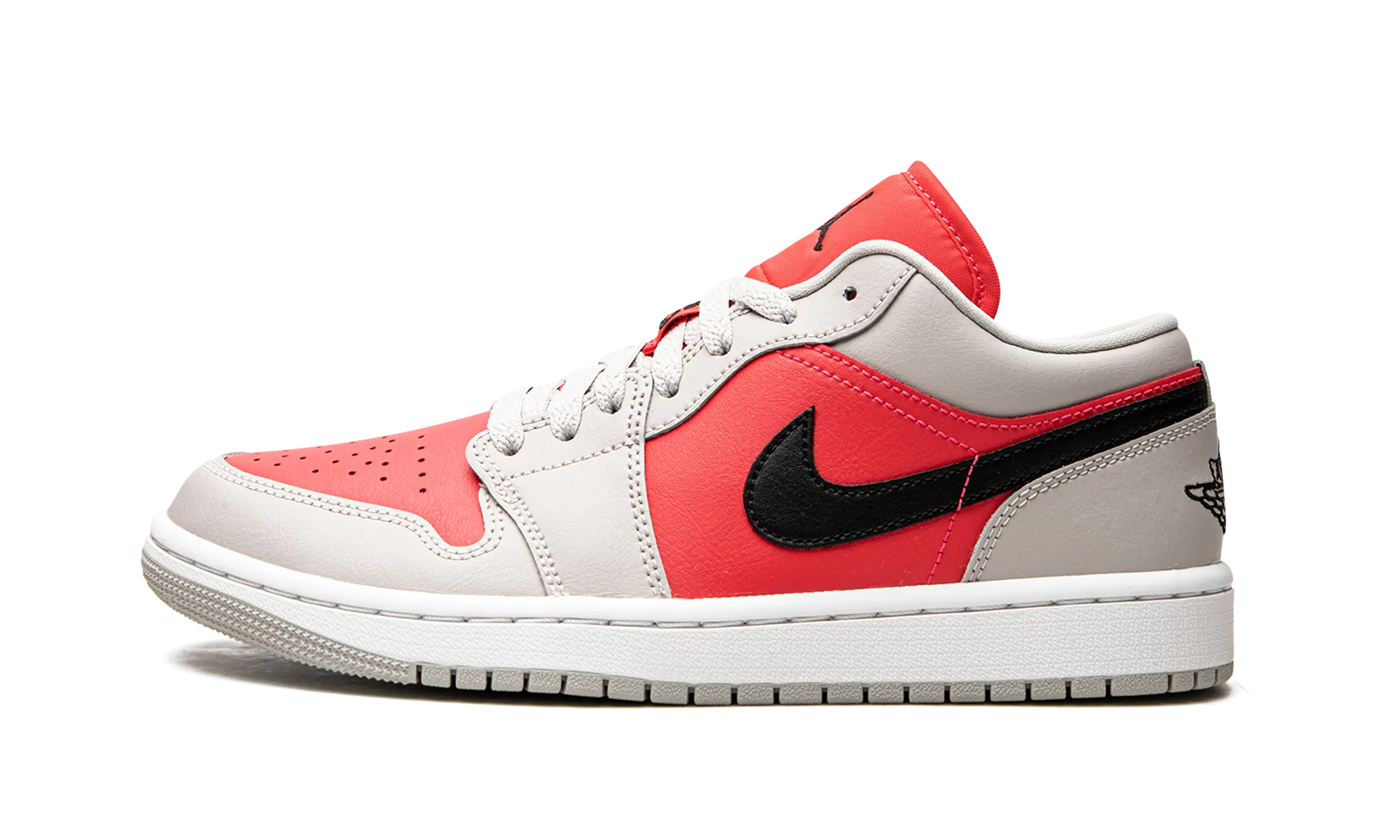 AIR JORDAN 1 LO WMNS "Light Iron Ore / Siren Red" jordan classic womens shoes