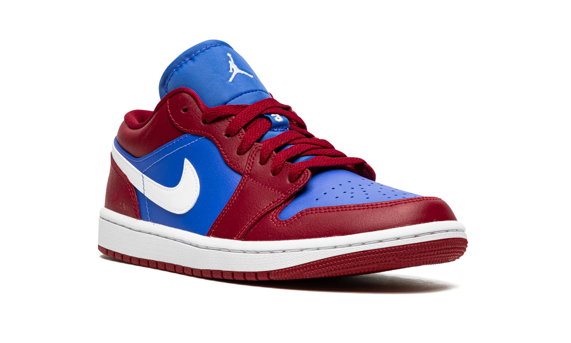 AIR JORDAN 1 LO WMNS "Pomegranate / Medium Blue" jordan classic womens shoes