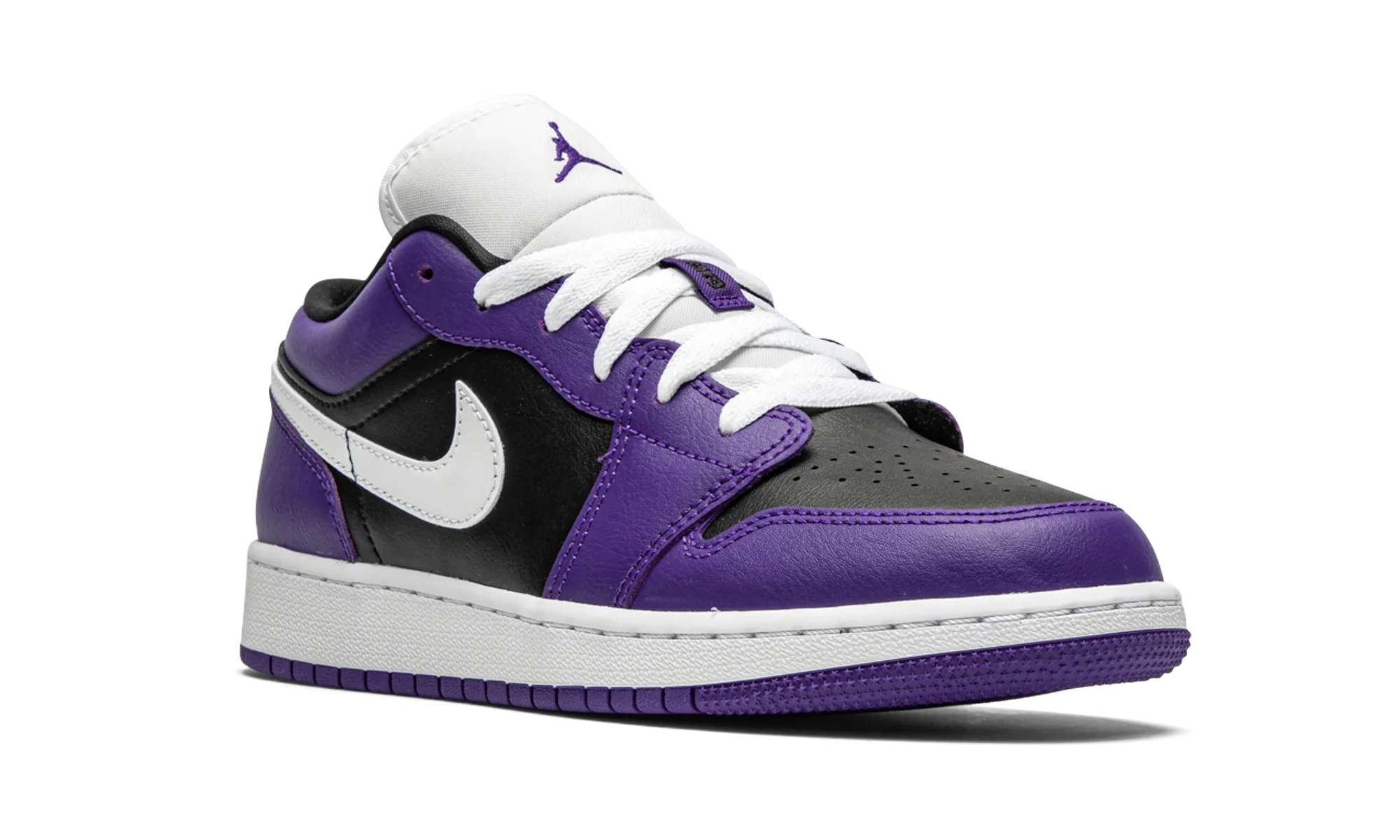 Air Jordan 1 Low GS "Black / Court Purple" jordan grade school sneakers