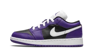 Air Jordan 1 Low GS "Black / Court Purple" Jordan Grade School shoes