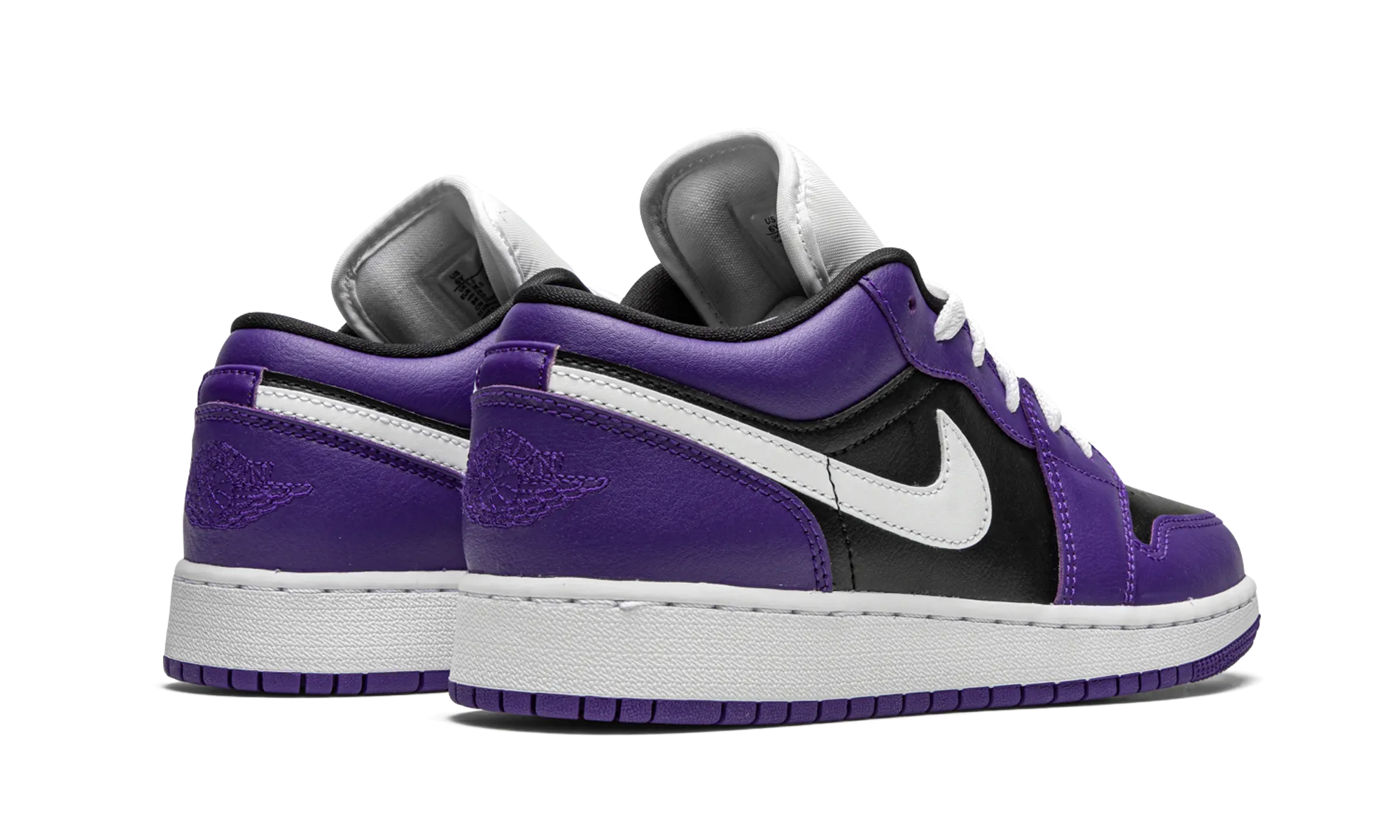 Air Jordan 1 Low GS "Black / Court Purple" jordan grade school sneakers
