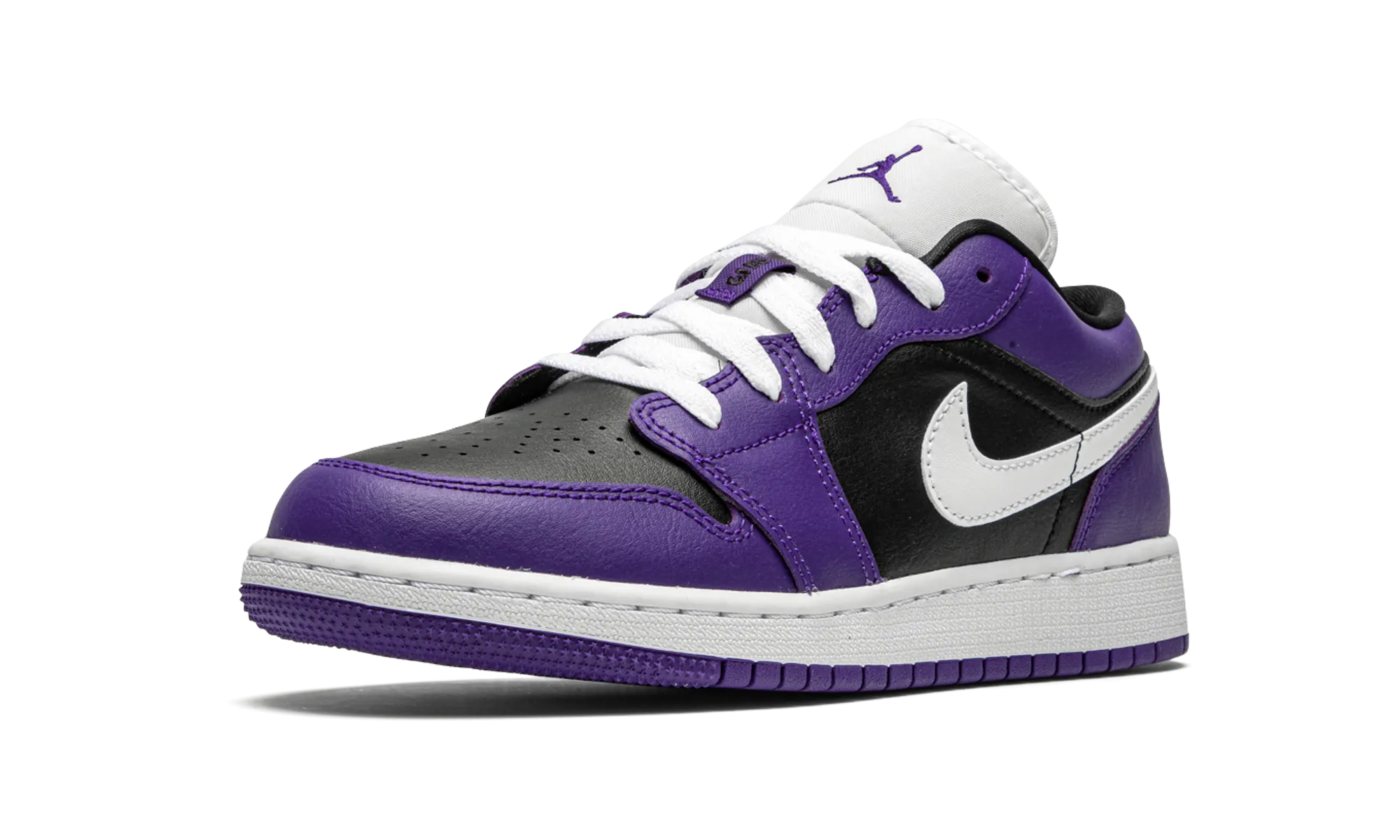 Air Jordan 1 Low GS "Black / Court Purple" jordan grade school sneakers