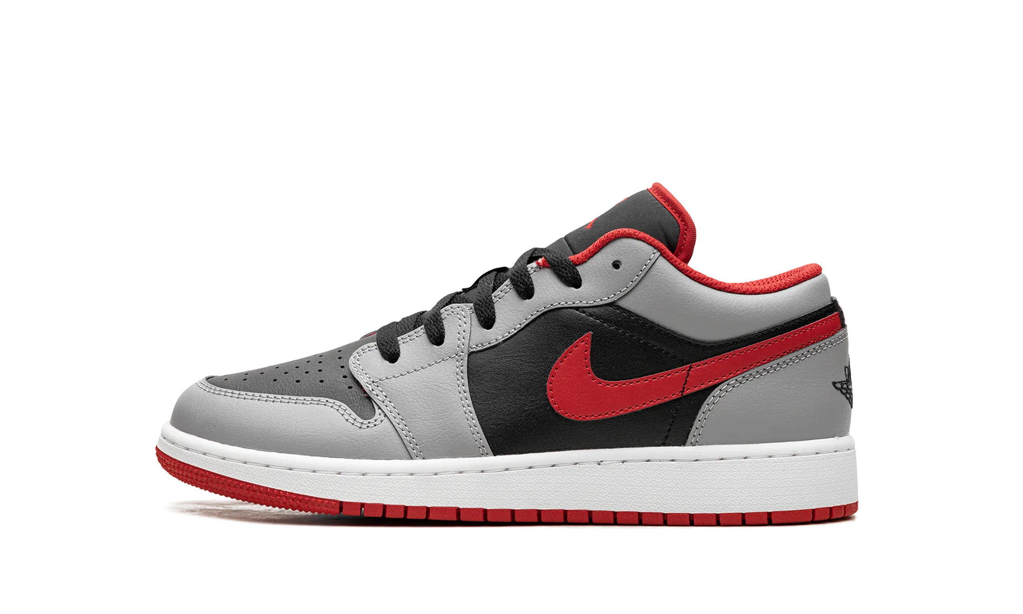 Air Jordan 1 Low GS "Black / Fire Red" Jordan Grade School shoes
