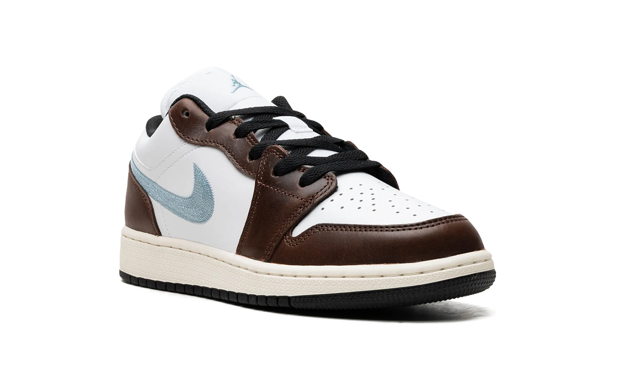 Air Jordan 1 Low GS "Brown White Blue" jordan grade school sneakers