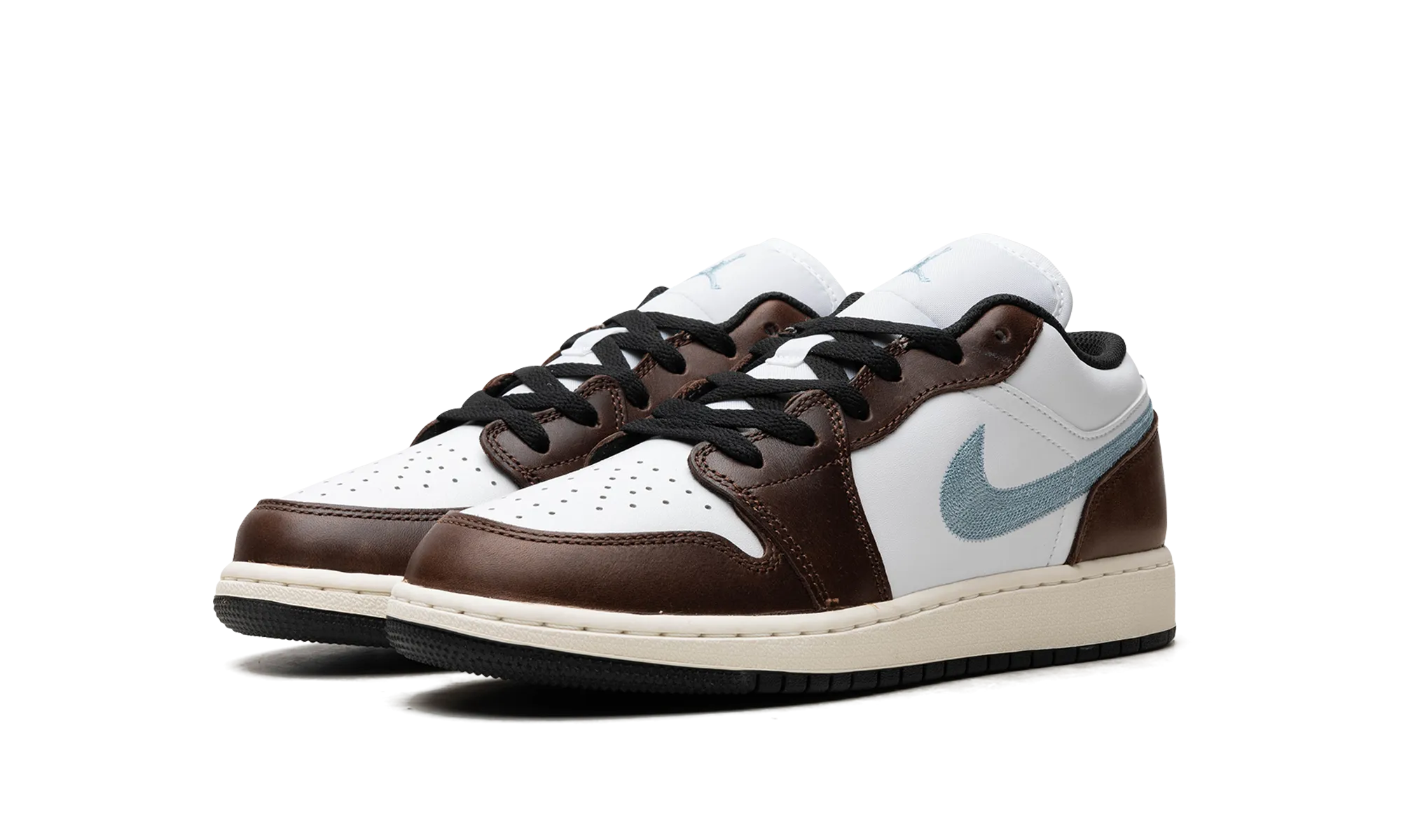 Air Jordan 1 Low GS "Brown White Blue" jordan grade school sneakers