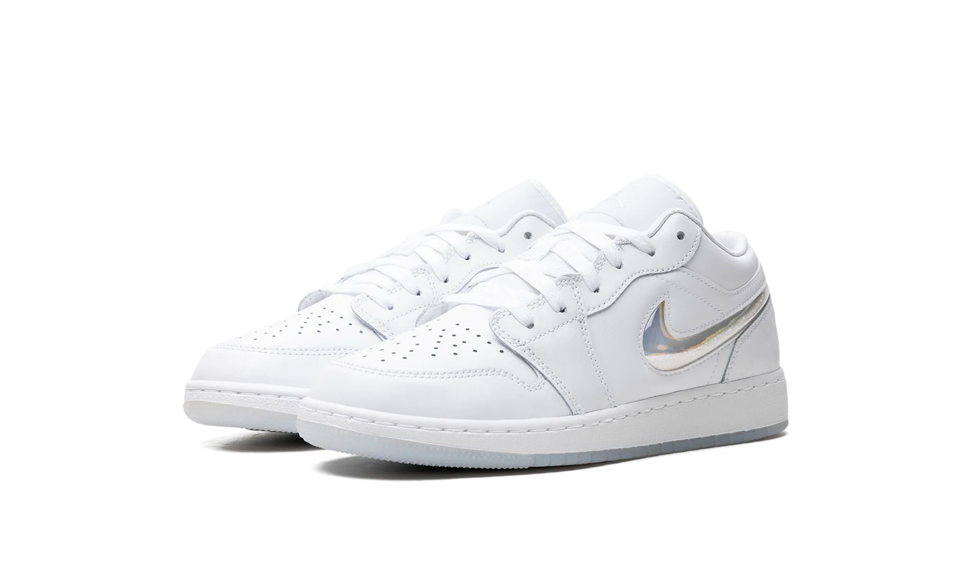 Air Jordan 1 Low GS "Glitter Swoosh" jordan grade school sneakers
