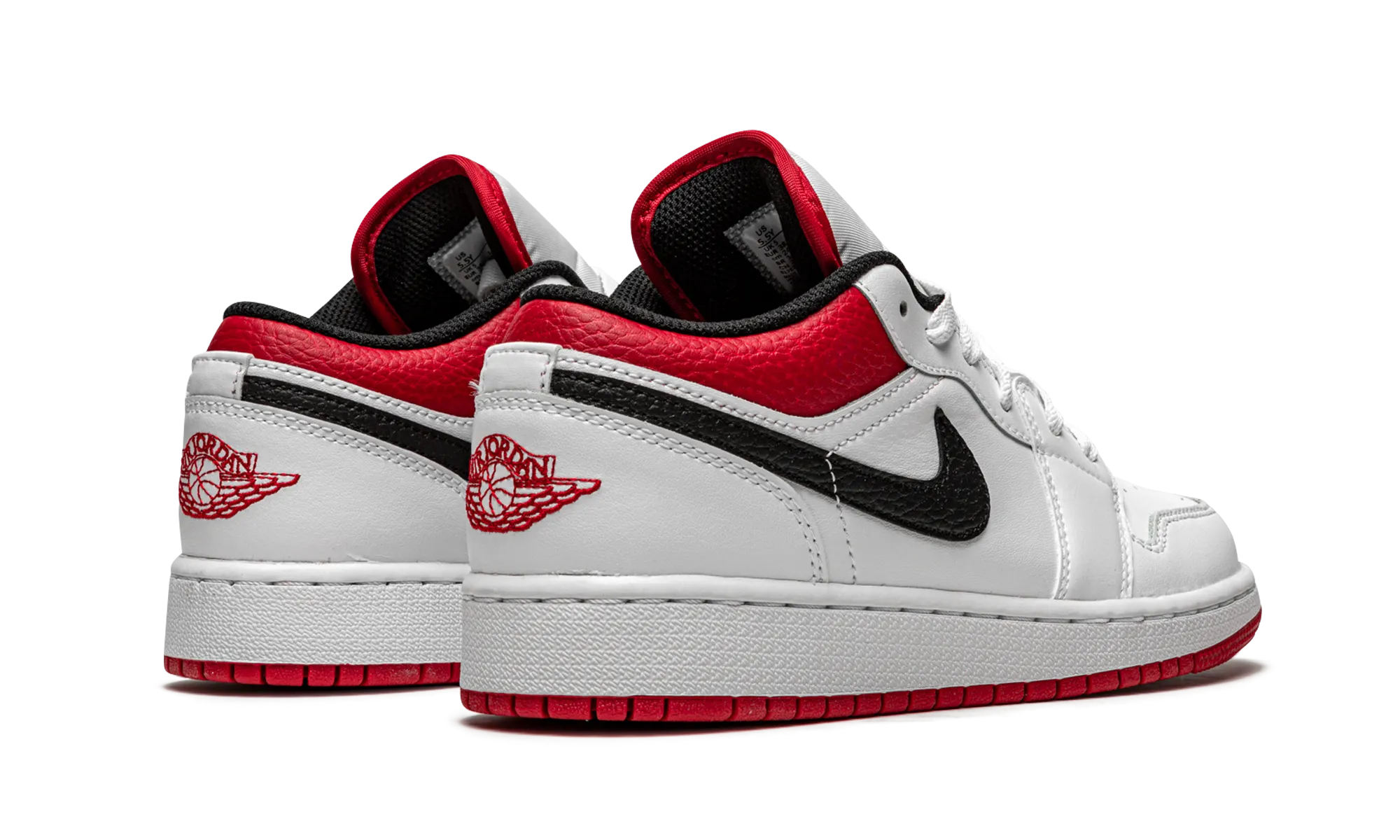 Air Jordan 1 Low GS "White / Gym Red" jordan grade school sneakers