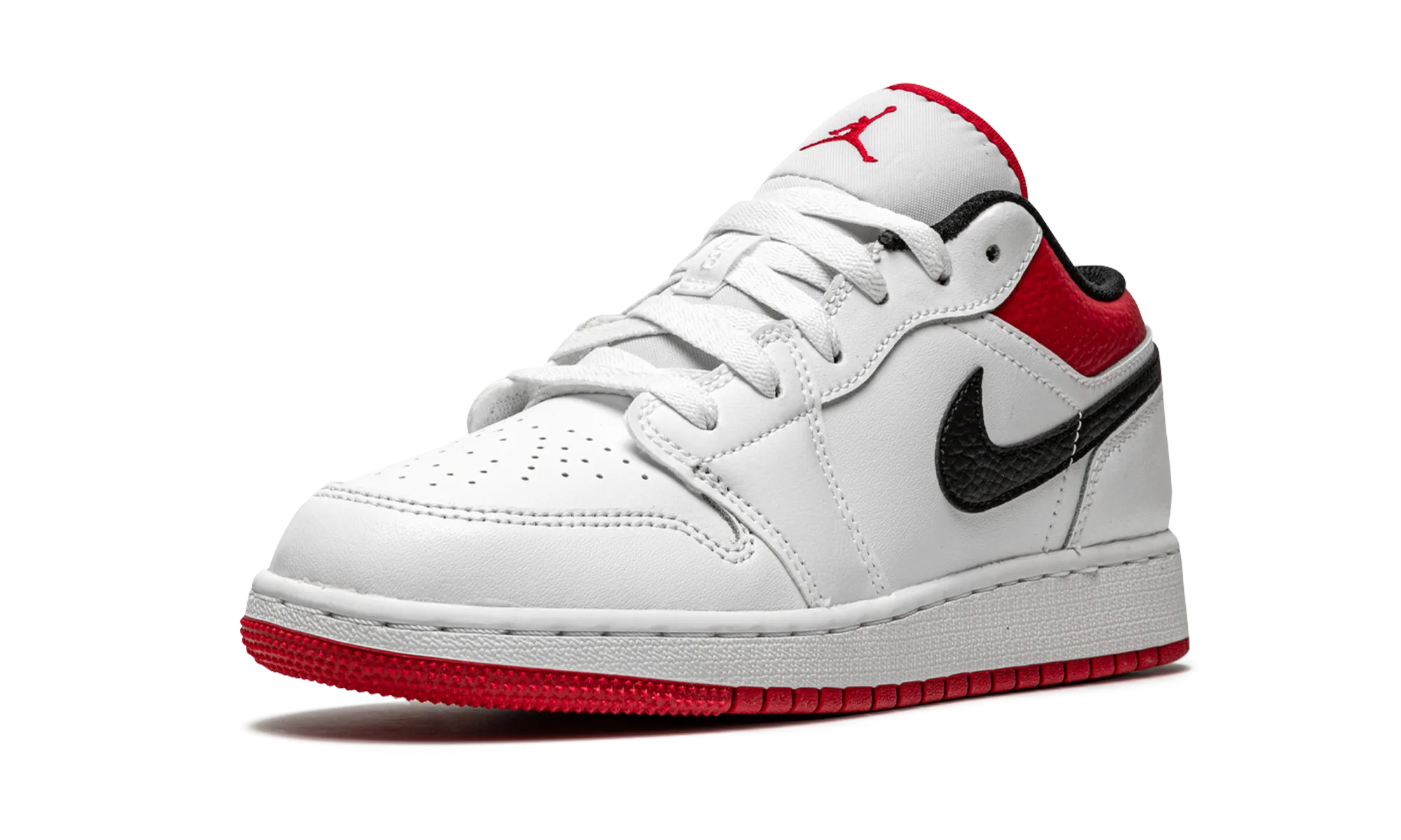Air Jordan 1 Low GS "White / Gym Red" jordan grade school sneakers