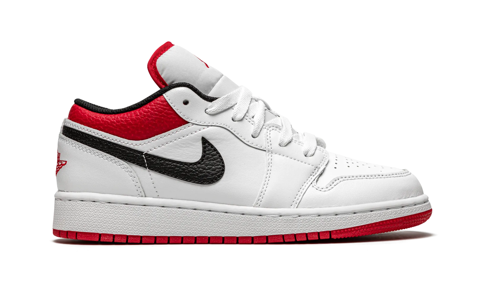 Air Jordan 1 Low GS "White / Gym Red" jordan grade school sneakers