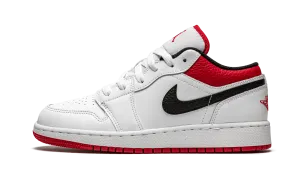 Air Jordan 1 Low GS "White / Gym Red" Jordan Grade School shoes