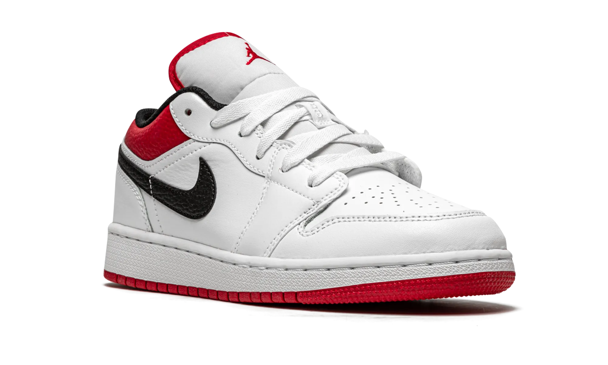 Air Jordan 1 Low GS "White / Gym Red" jordan grade school sneakers