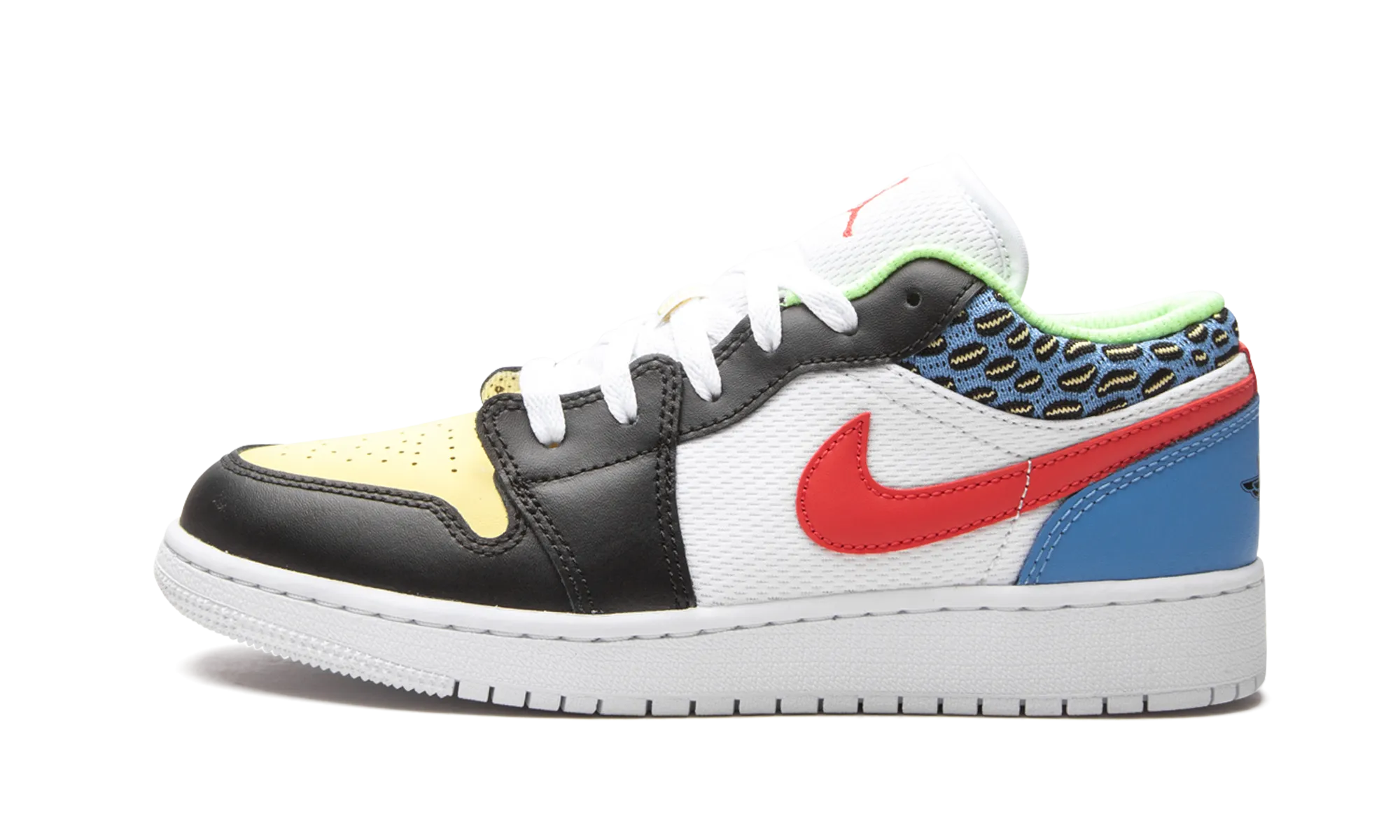 Air Jordan 1 Low GS "White Mesh / Multicolor" jordan grade school sneakers