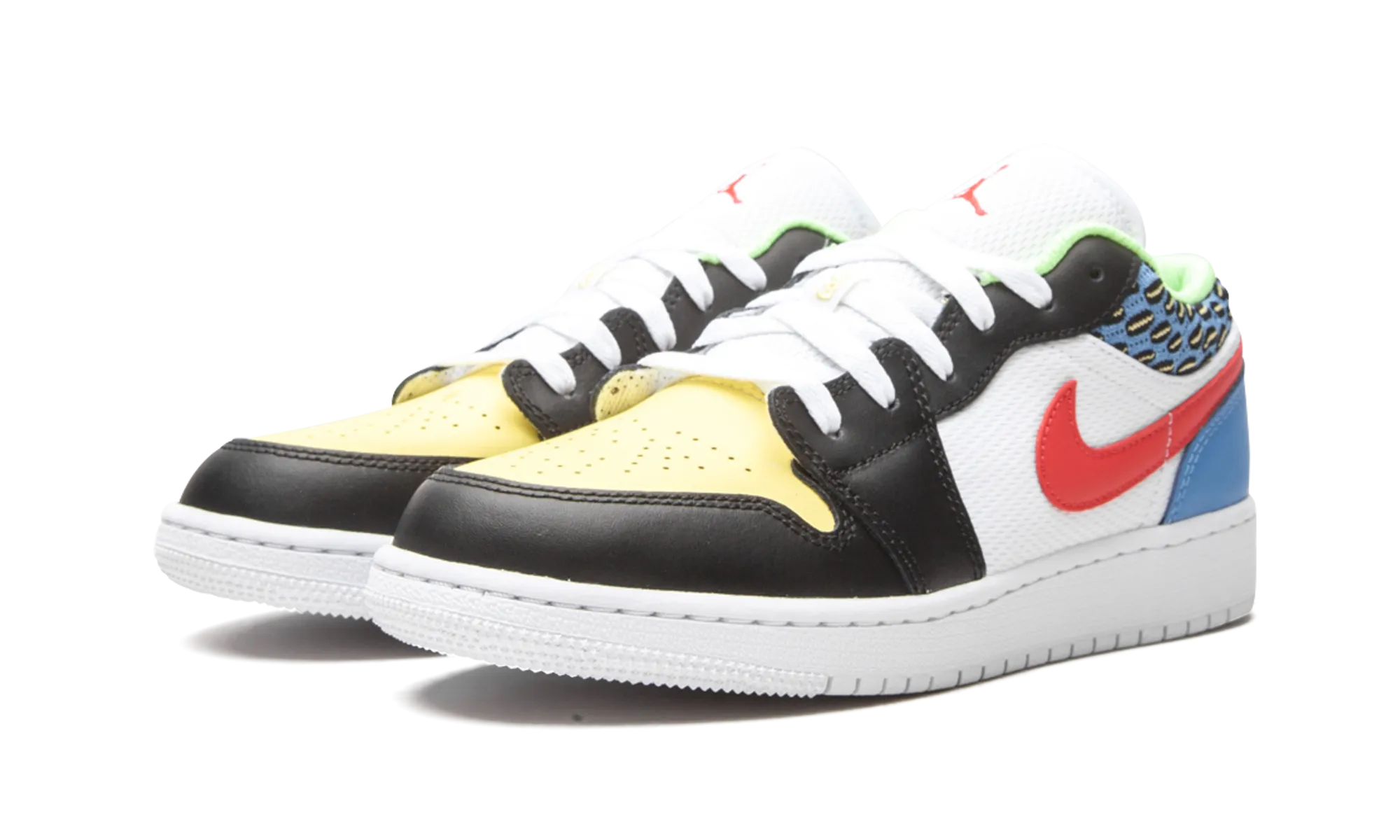 Air Jordan 1 Low GS "White Mesh / Multicolor" jordan grade school sneakers