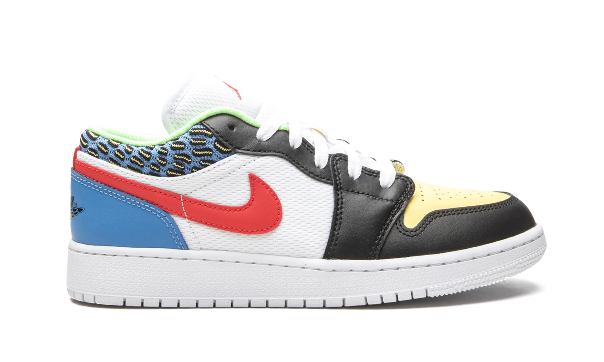 Air Jordan 1 Low GS "White Mesh / Multicolor" jordan grade school sneakers