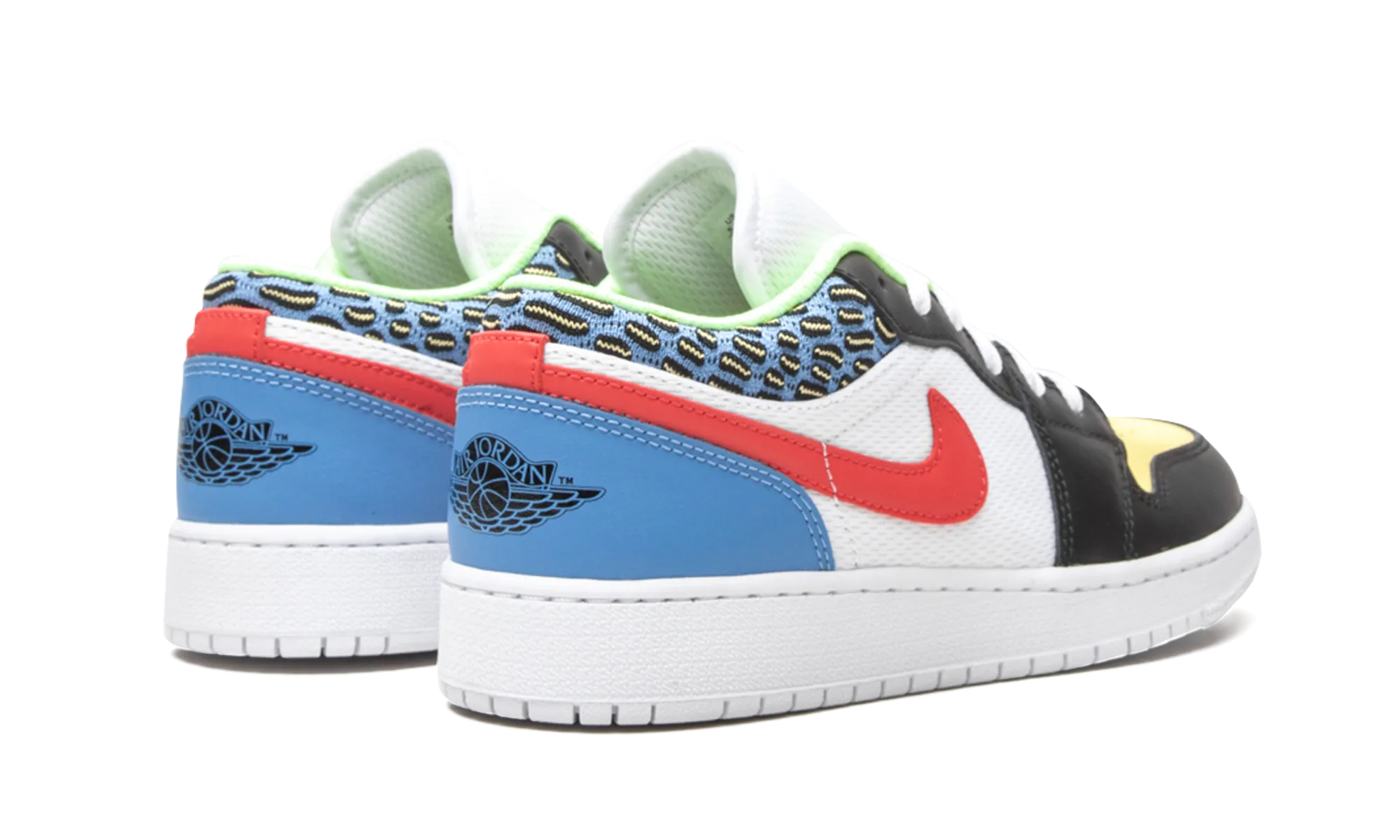 Air Jordan 1 Low GS "White Mesh / Multicolor" jordan grade school sneakers