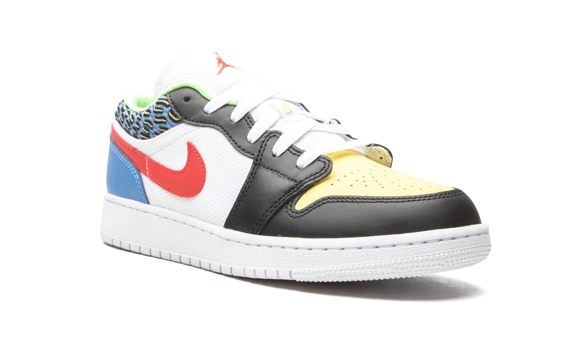 Air Jordan 1 Low GS "White Mesh / Multicolor" jordan grade school sneakers