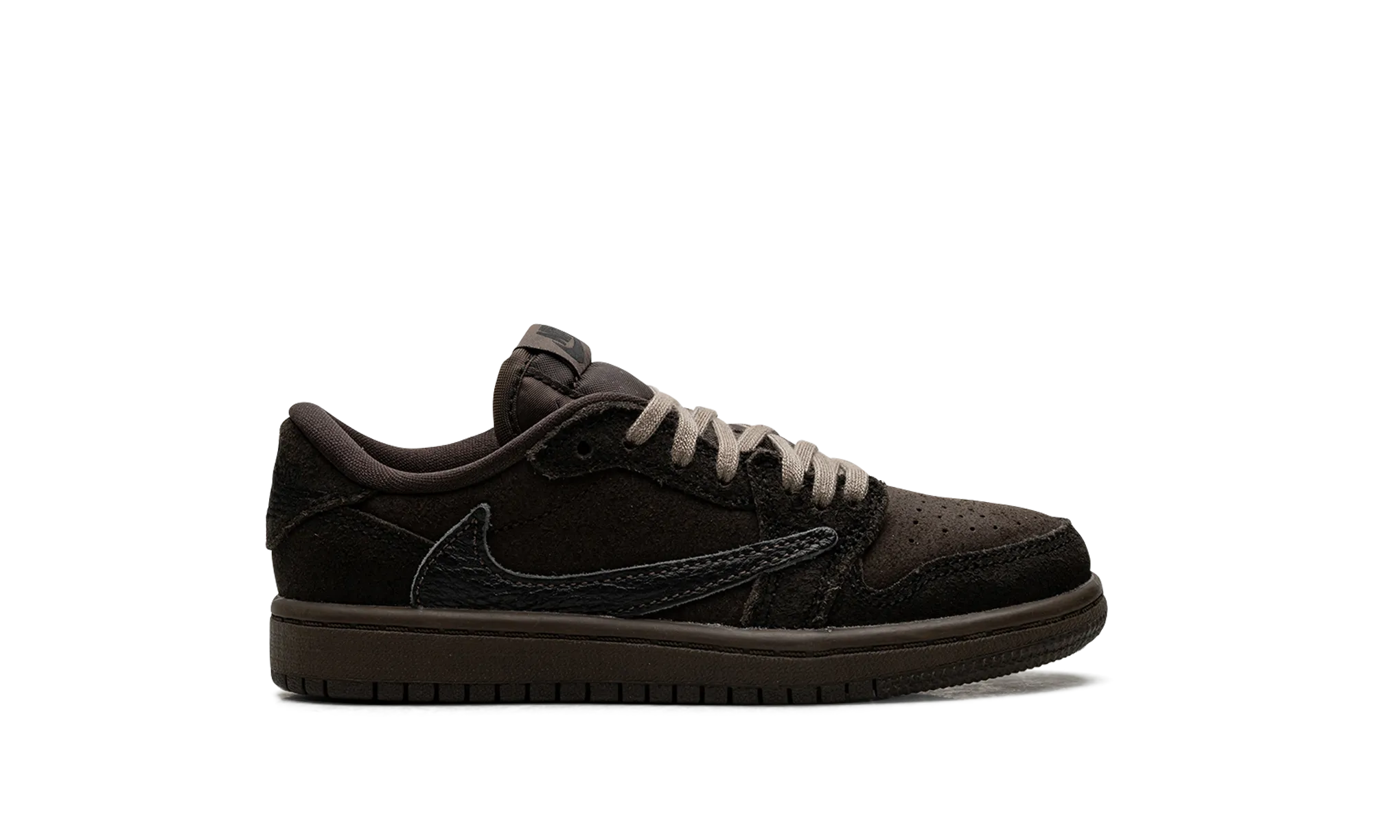 Air Jordan 1 Low OG PS "Travis Scott - Velvet Brown" jordan preschool kids shoes
