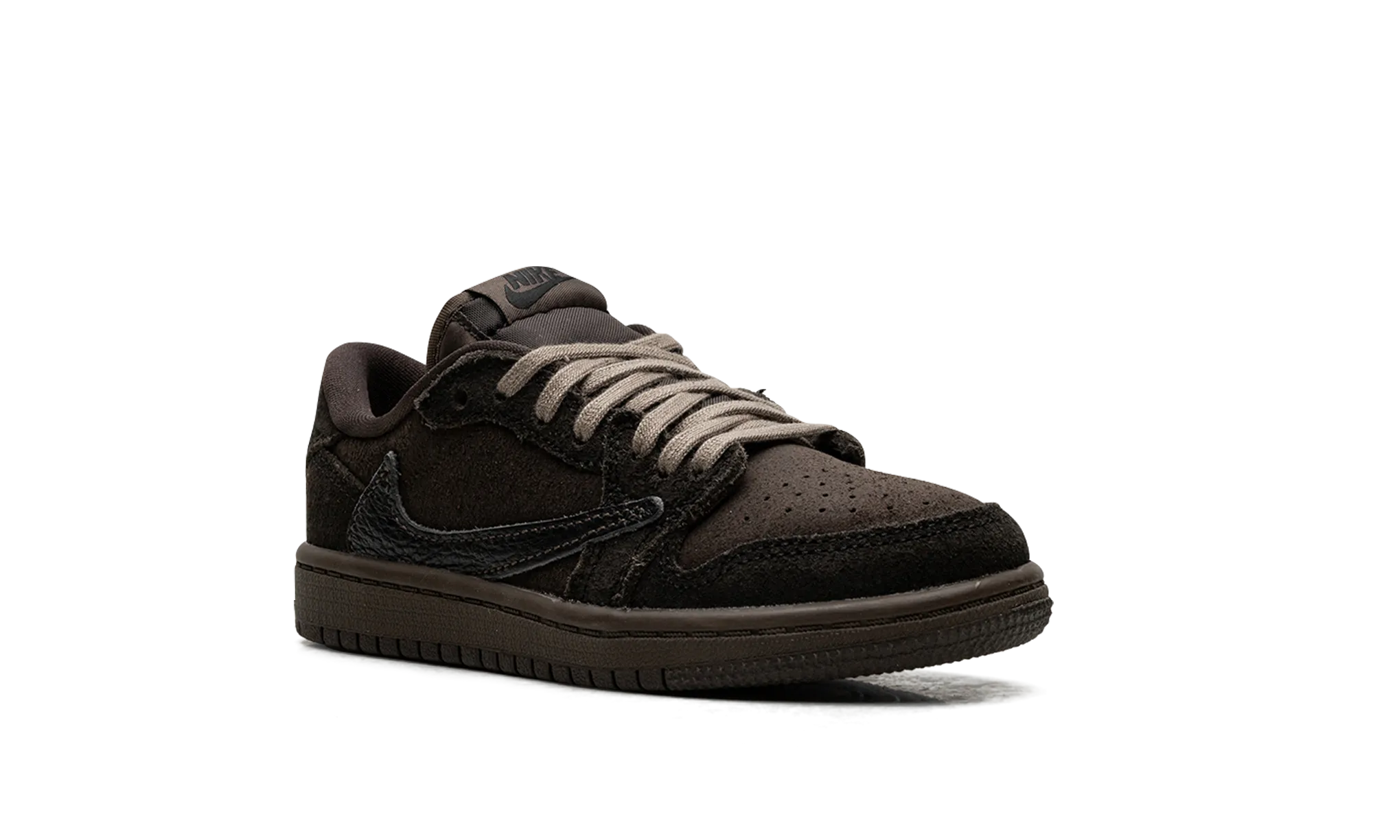 Air Jordan 1 Low OG PS "Travis Scott - Velvet Brown" jordan preschool kids shoes