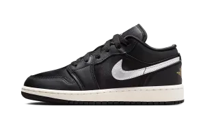 Air Jordan 1 Low SE PS "Black Metallic Gold" Jordan Pre School shoes