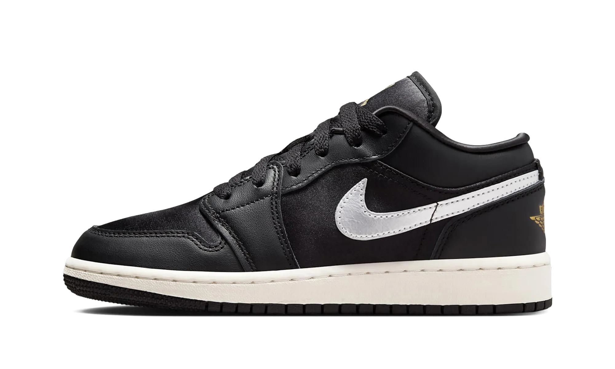 Air Jordan 1 Low SE PS "Black Metallic Gold" Jordan Pre School shoes