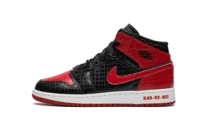 Air Jordan 1 Mid GS "Bred Text" Jordan Grade School styles