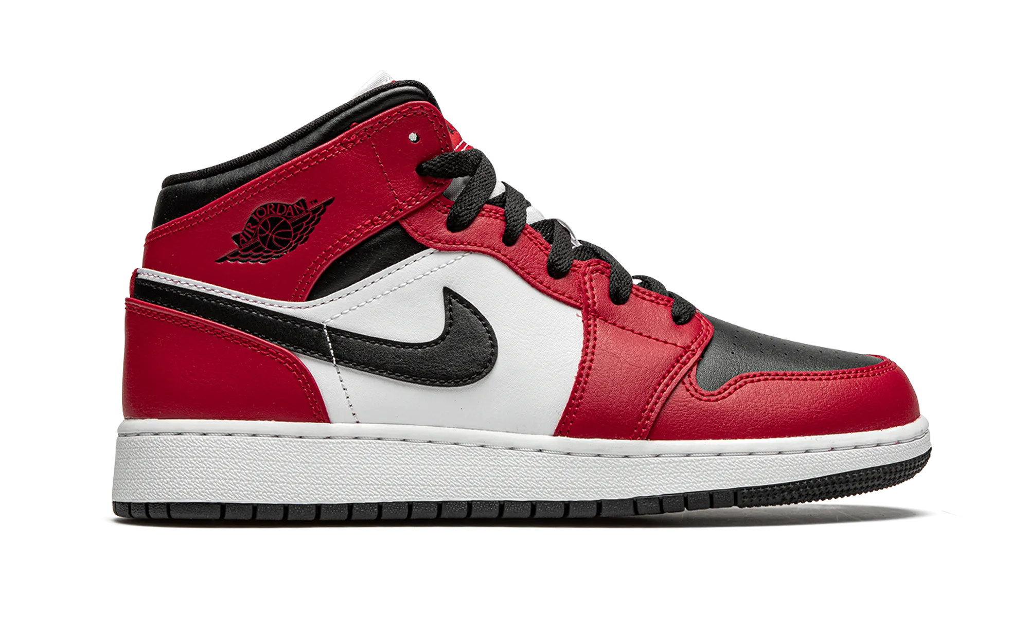 Air Jordan 1 Mid GS "Chicago Black Toe" jordan school kids shoes