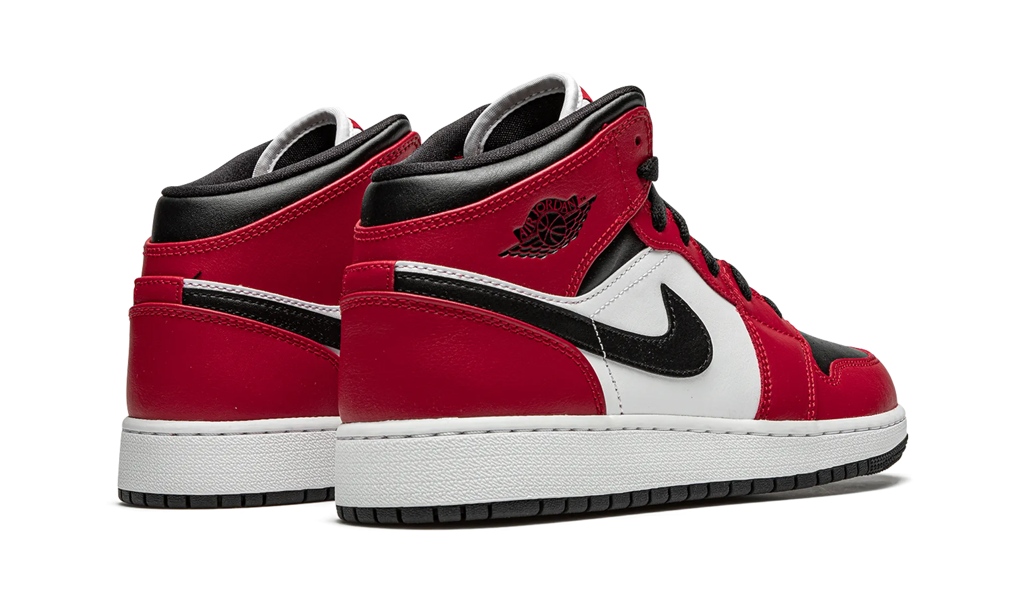 Air Jordan 1 Mid GS "Chicago Black Toe" jordan school kids shoes