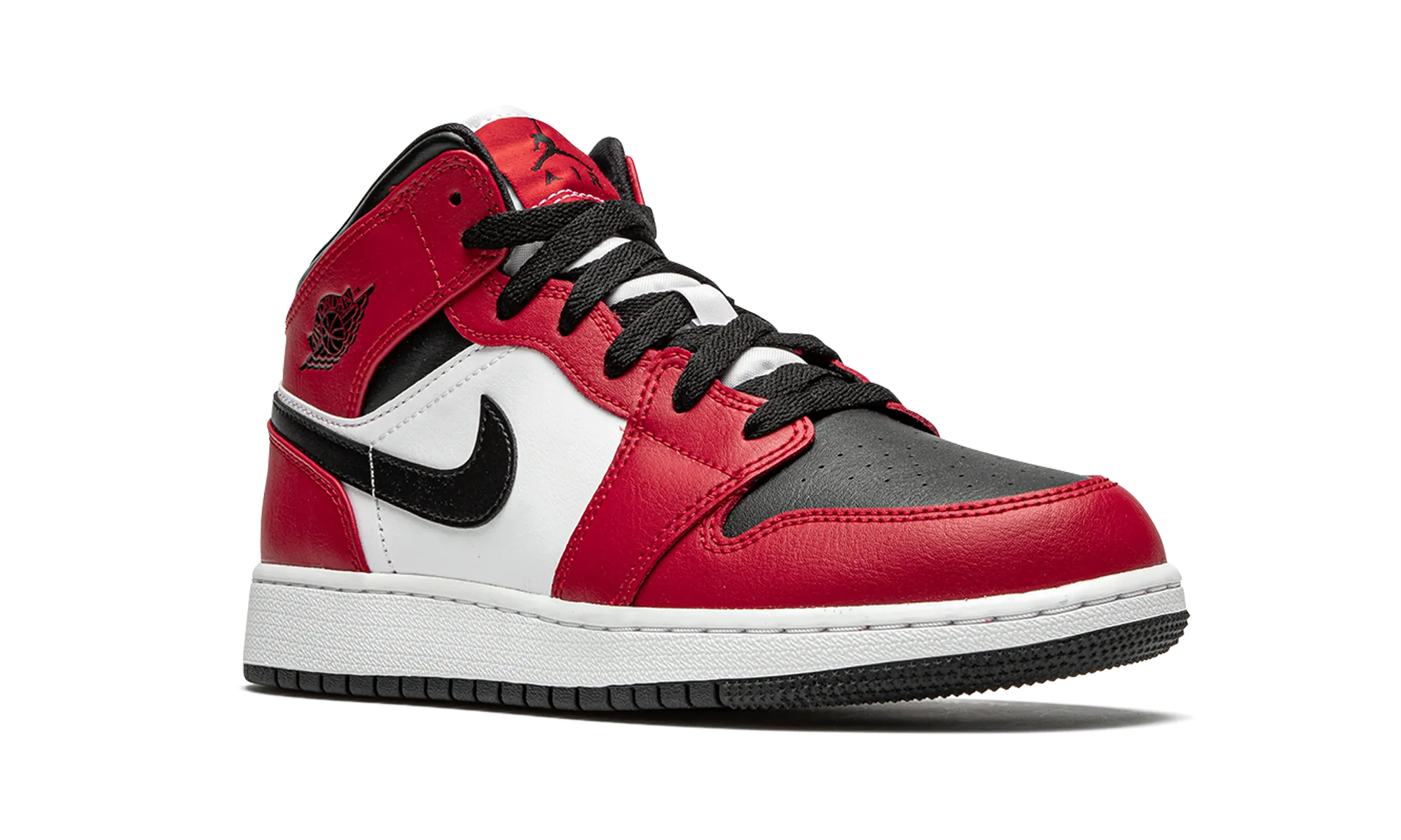 Air Jordan 1 Mid GS "Chicago Black Toe" jordan school kids shoes