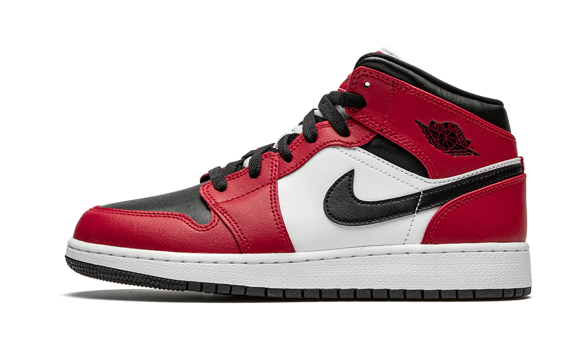Air Jordan 1 Mid GS "Chicago Black Toe" jordan school kids shoes