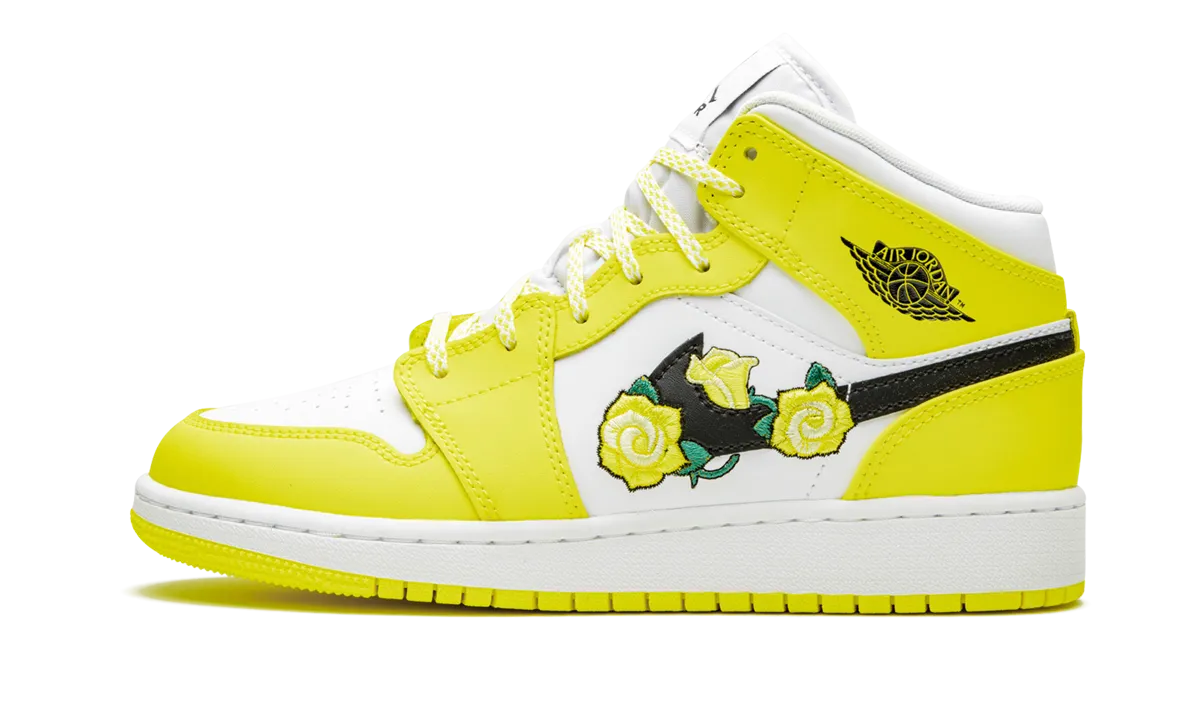 Air Jordan 1 Mid GS "Dynamic Yellow" Jordan Grade School styles