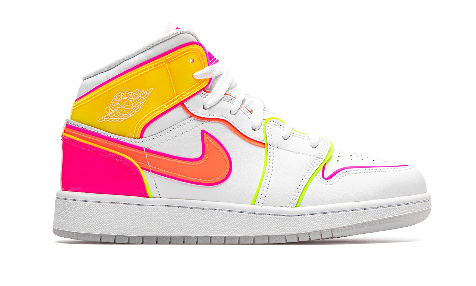 Air Jordan 1 Mid GS "Edge Glow" jordan grade school sneakers