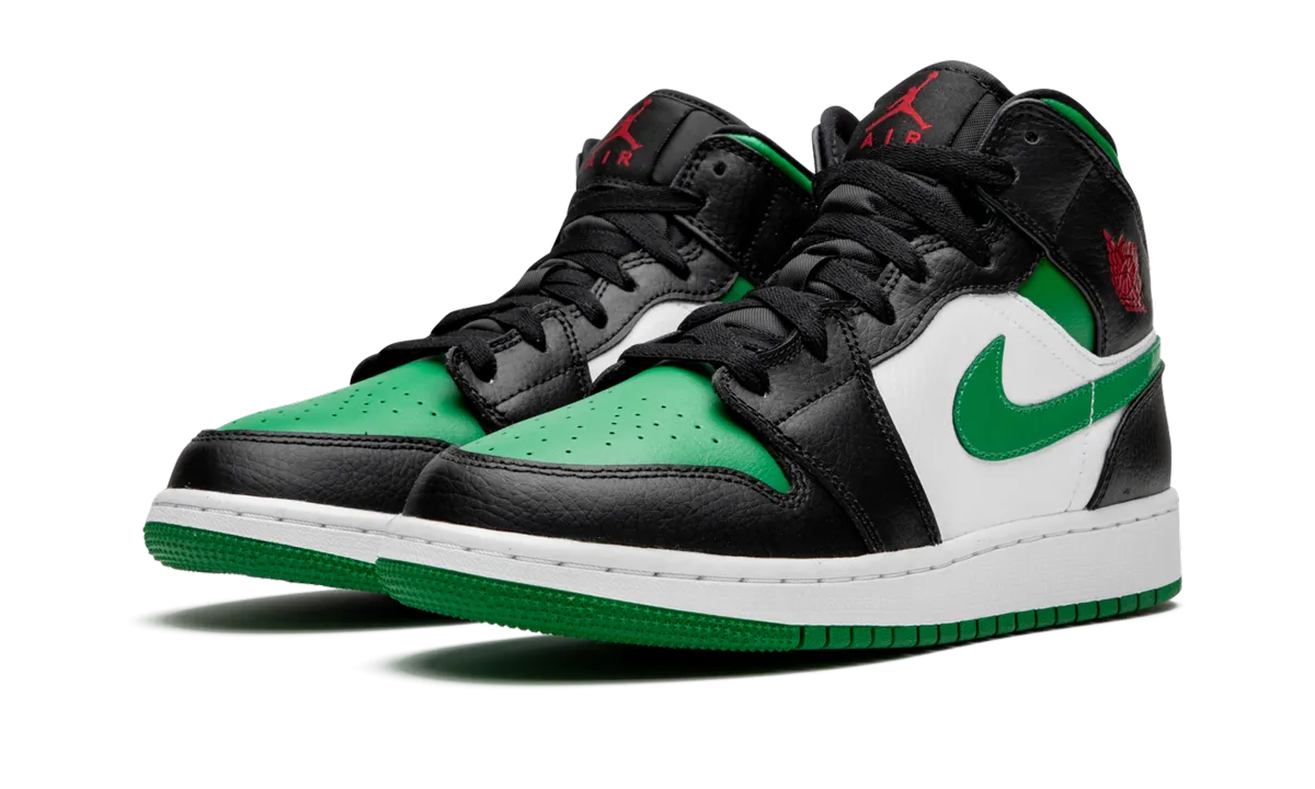 Air Jordan 1 Mid GS "Green Toe" jordan school kids shoes