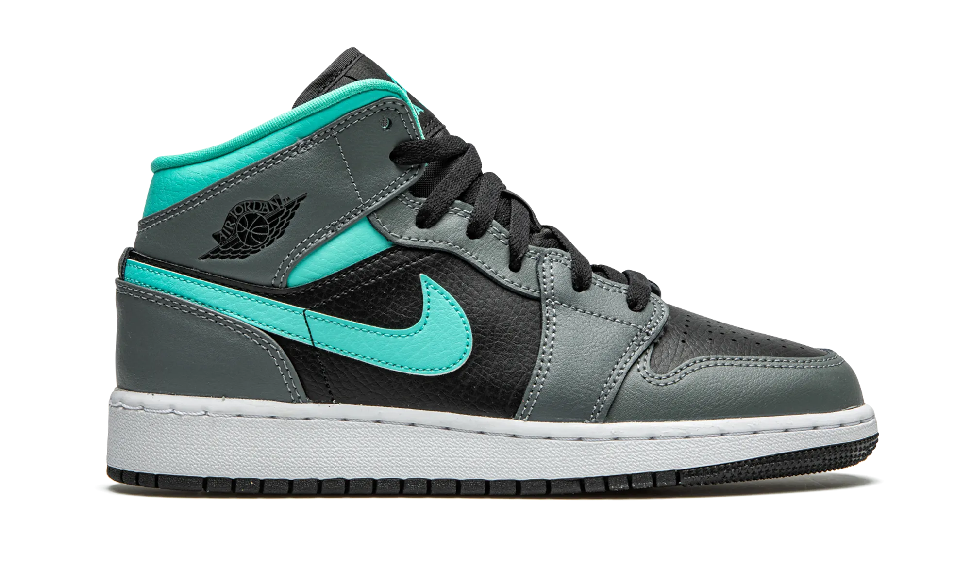 Air Jordan 1 Mid GS "Grey / Aqua" jordan school kids shoes