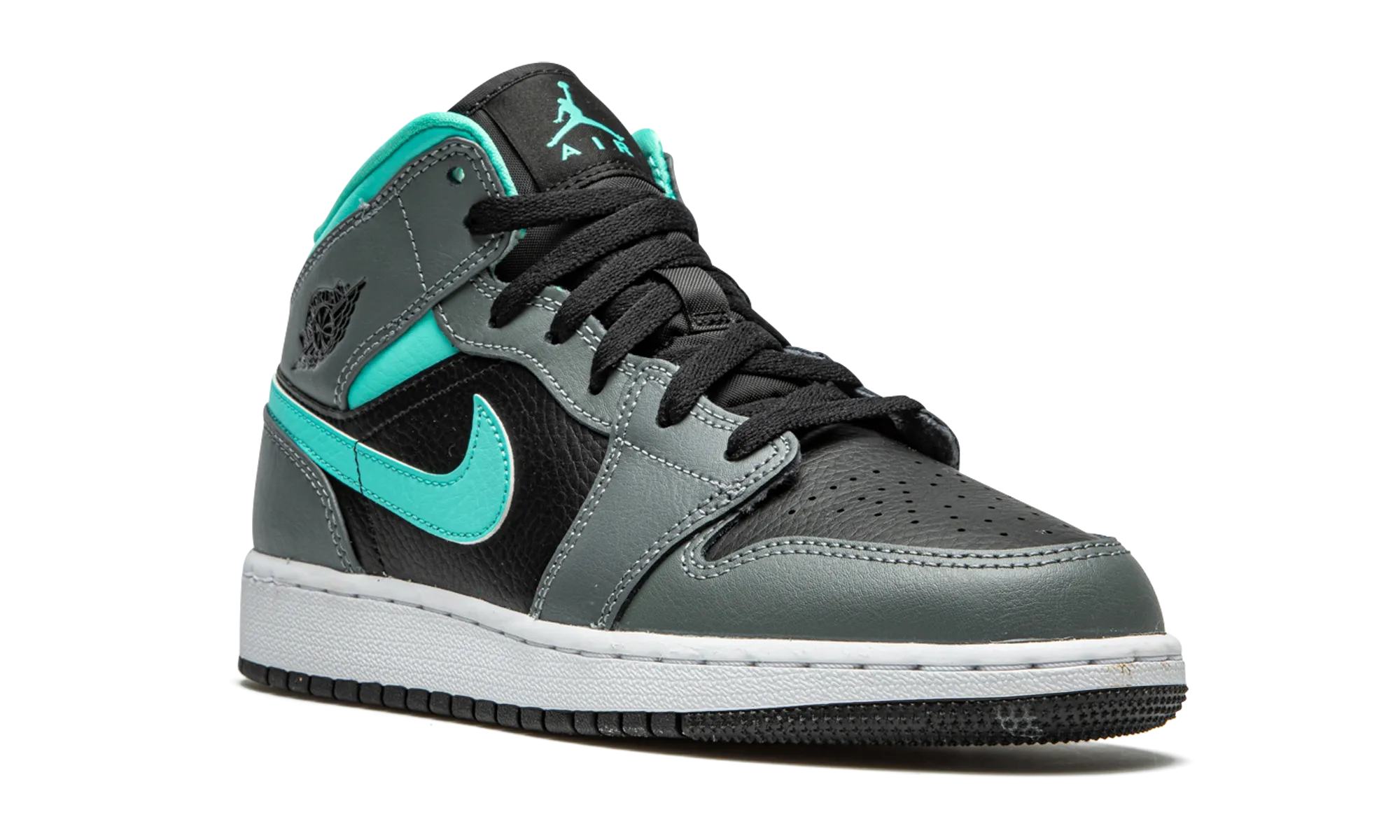 Air Jordan 1 Mid GS "Grey / Aqua" jordan school kids shoes